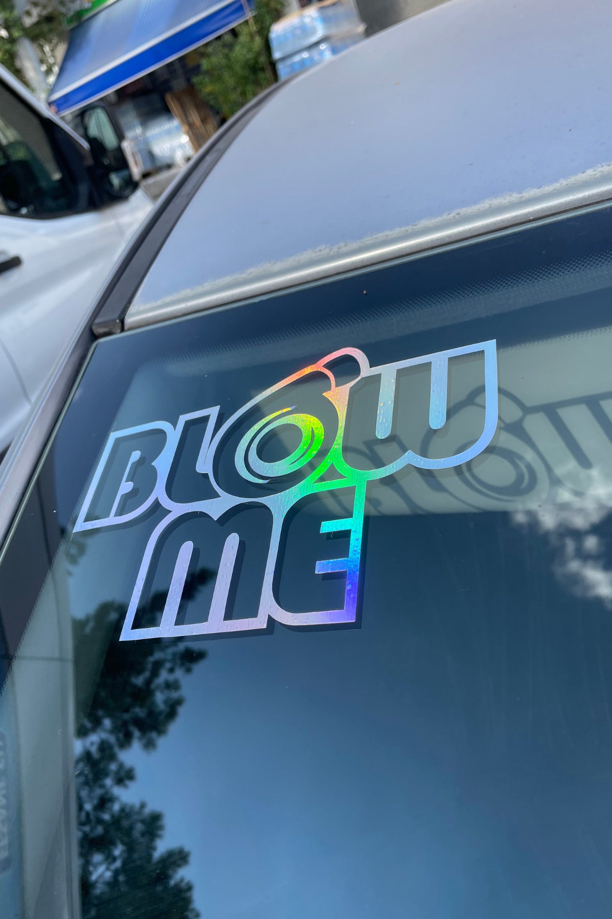 Araba Camı için Blow Me  Hologramlı Parlayan Sticker 17CMx10CM (1 Adet)