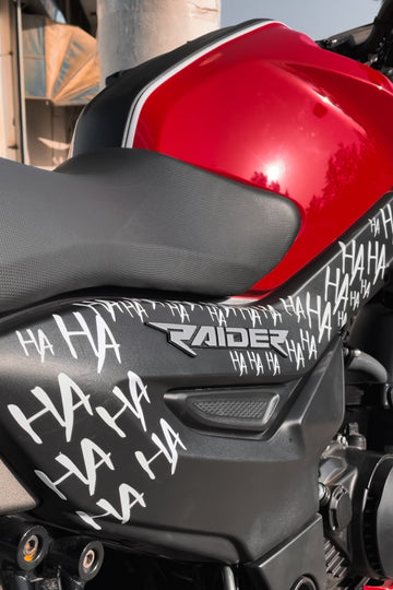 Dekoratif Hahaha Beyaz Sticker Motor-araba-kask Için Etiket 30cmx15cm (1 ADET)
