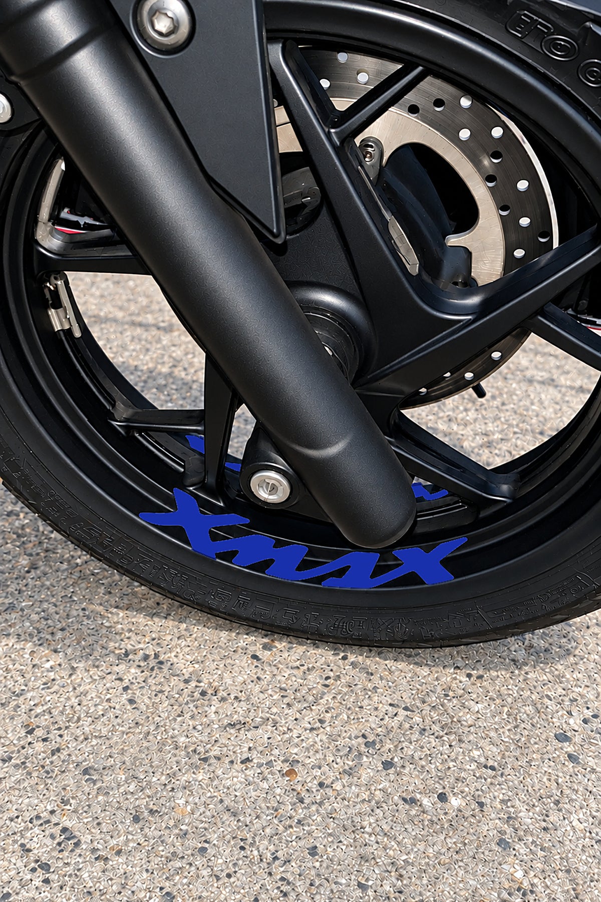 Yamaha Xmax için Jant içi Yazı Sticker Etiket (4'lü)