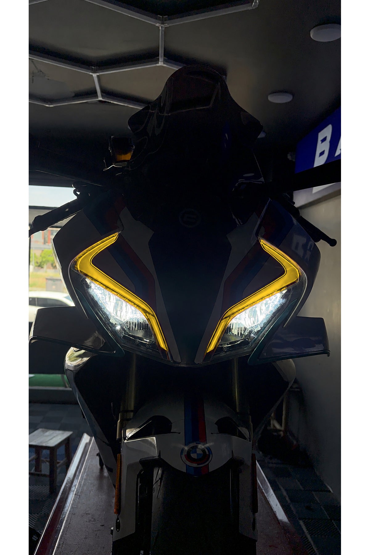 CFMOTO 450SR Gündüz Ledi için Hazır Kesim Far Filmi Far Renklendirme Sticker