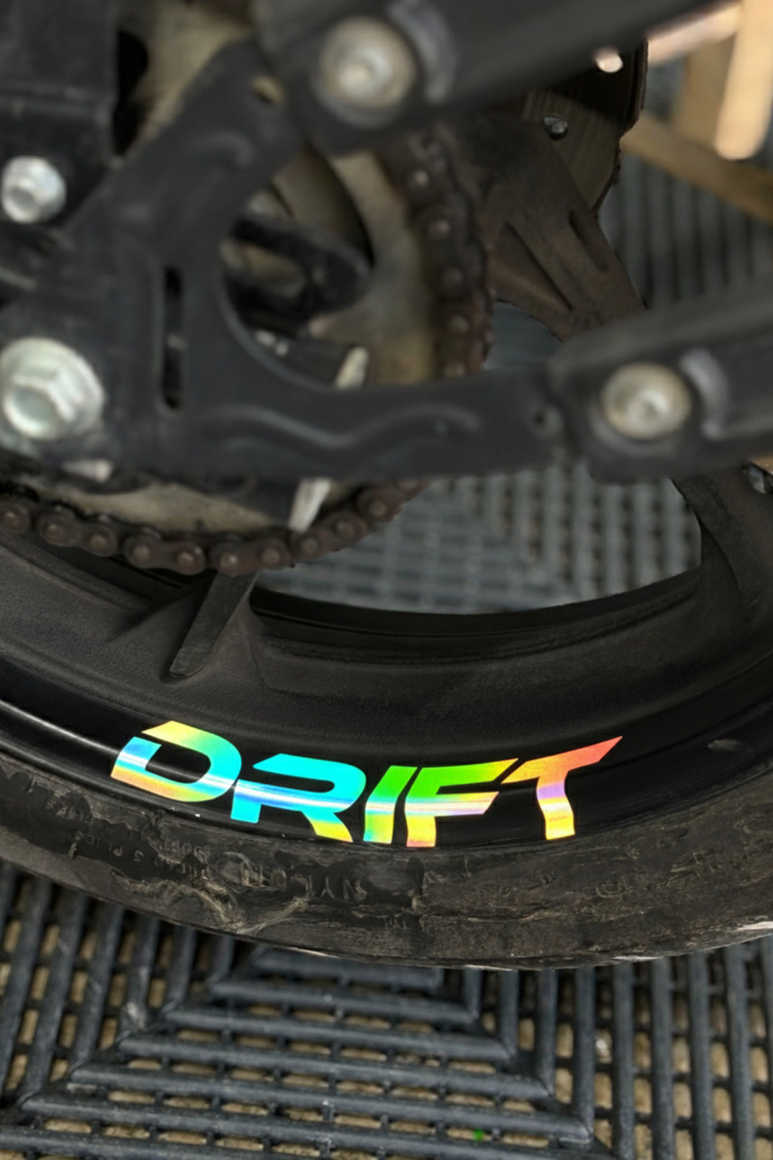 Mondial Drift-L için Jant içi Drift Yazısı Sticker Etiket (4 Adet)