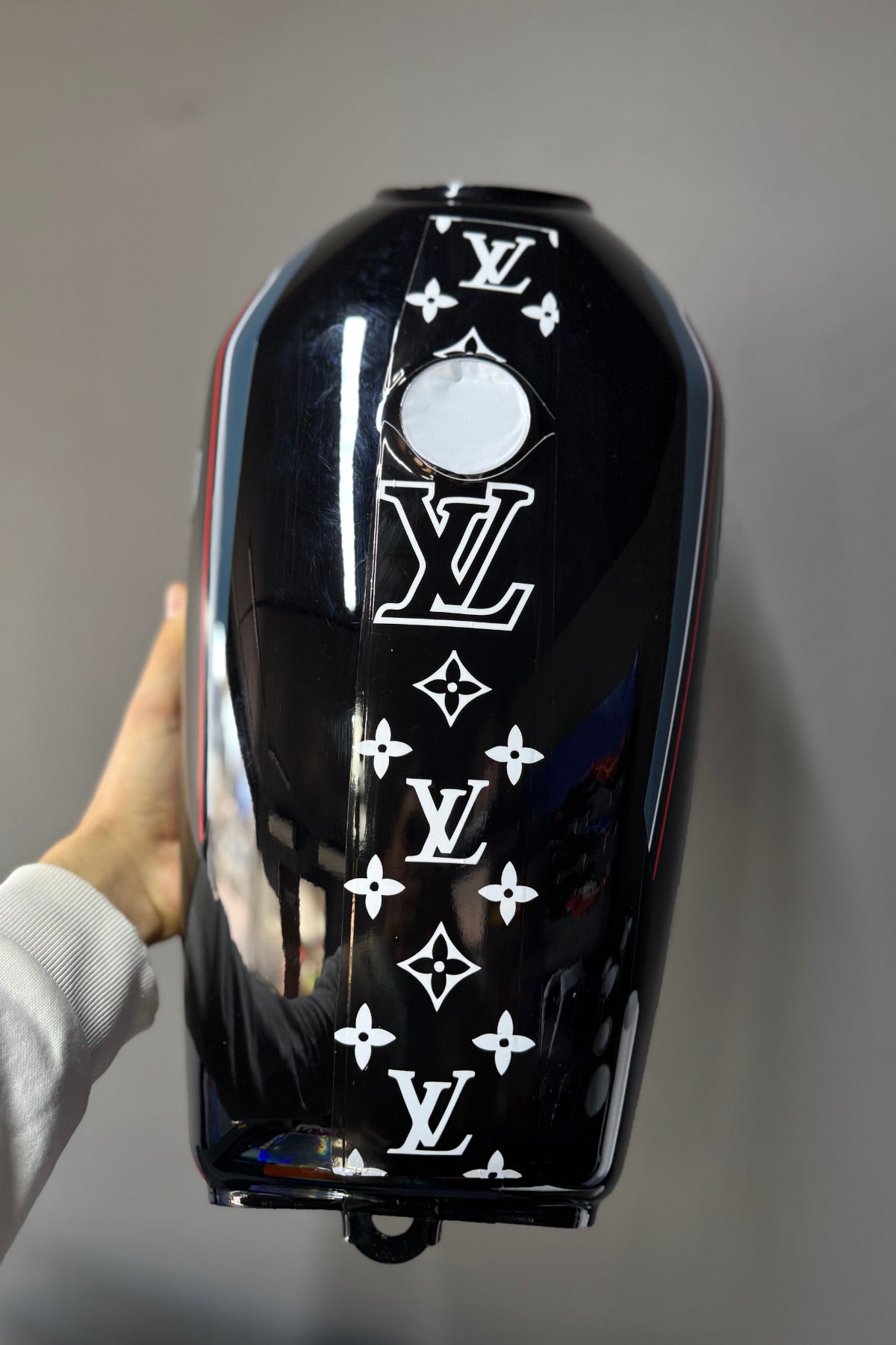 CG Motosikletlere Uyumlu VL Desenli Depo Sticker (2 Parça Ön ve Arka)