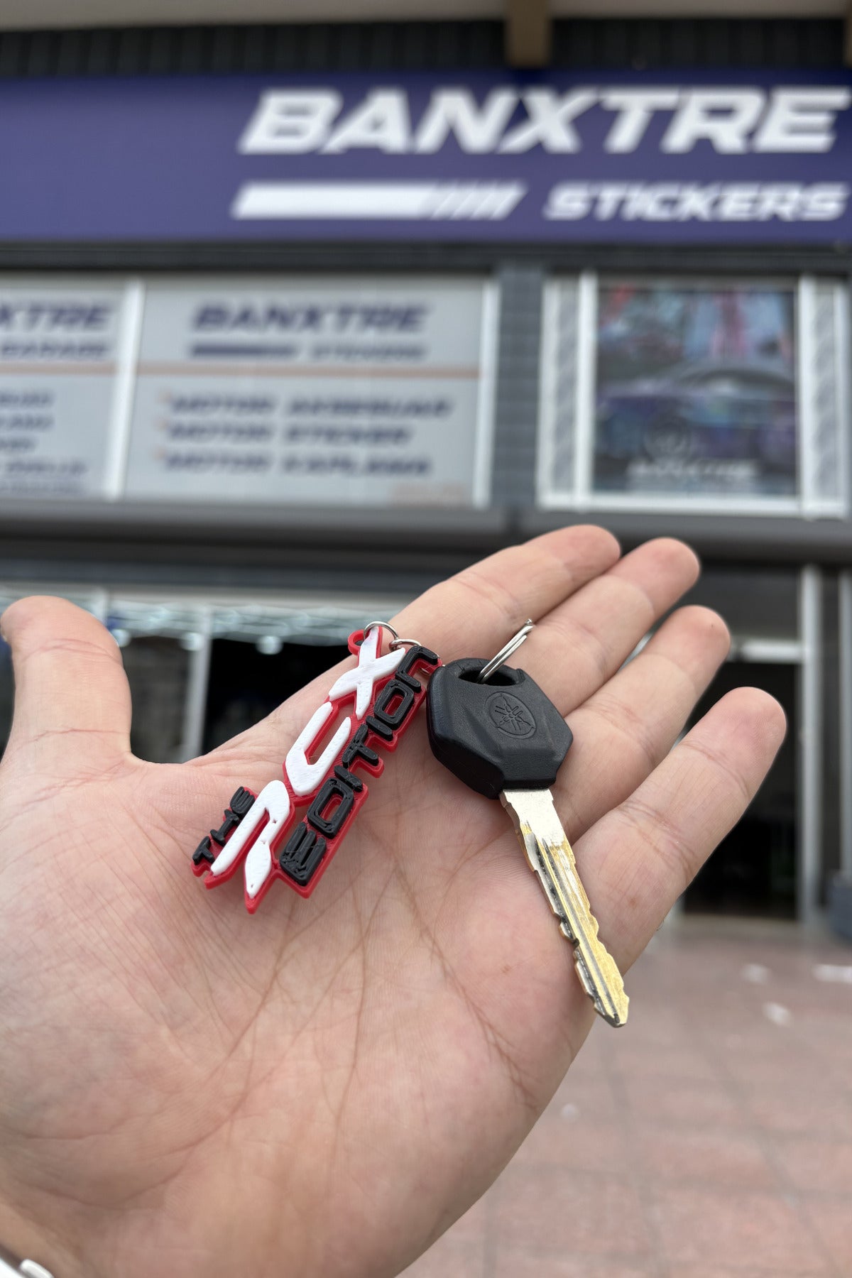 Honda PCX için Anahtarlık The PCX Edition Özel Tasarım Sert Plastik Anahtarlık