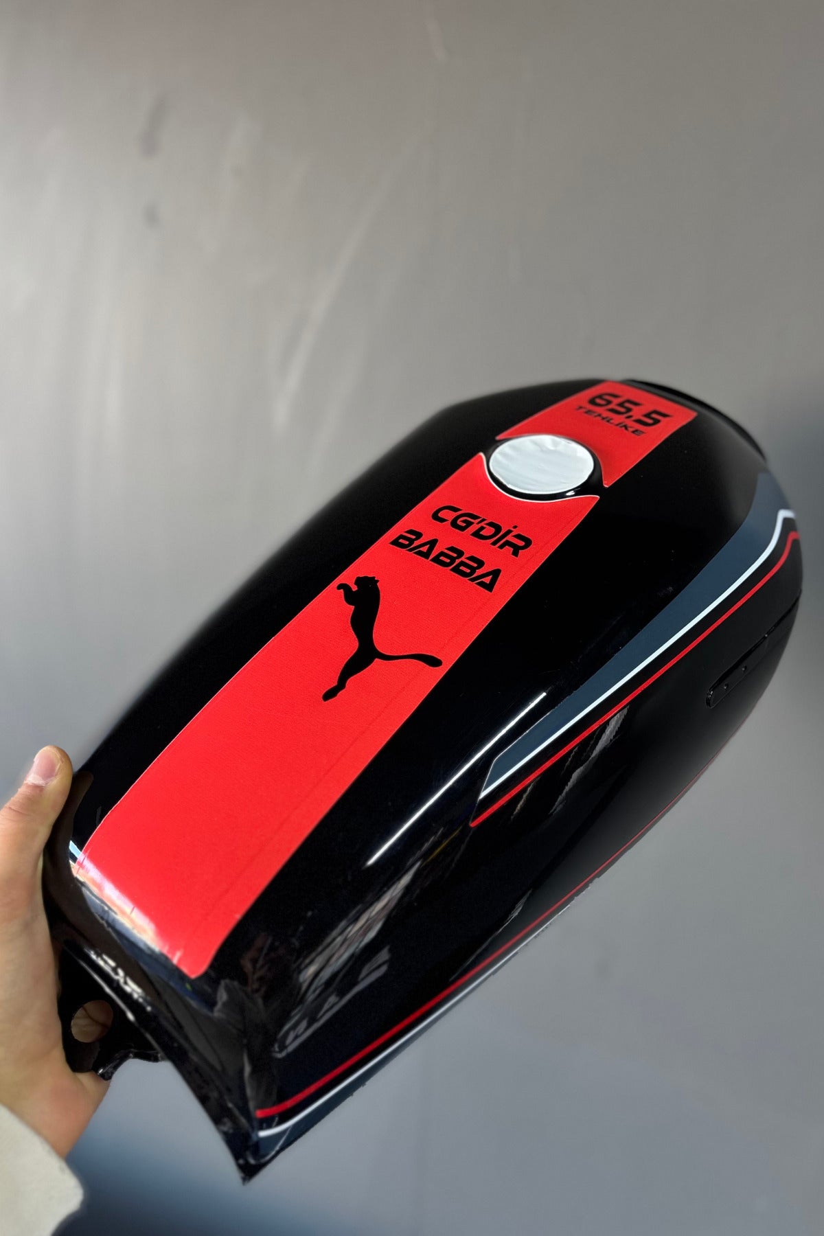 CG Motosiklet için Uyumlu Depo Sticker Seti CGDİR BABA 65.5 (2 Parça)