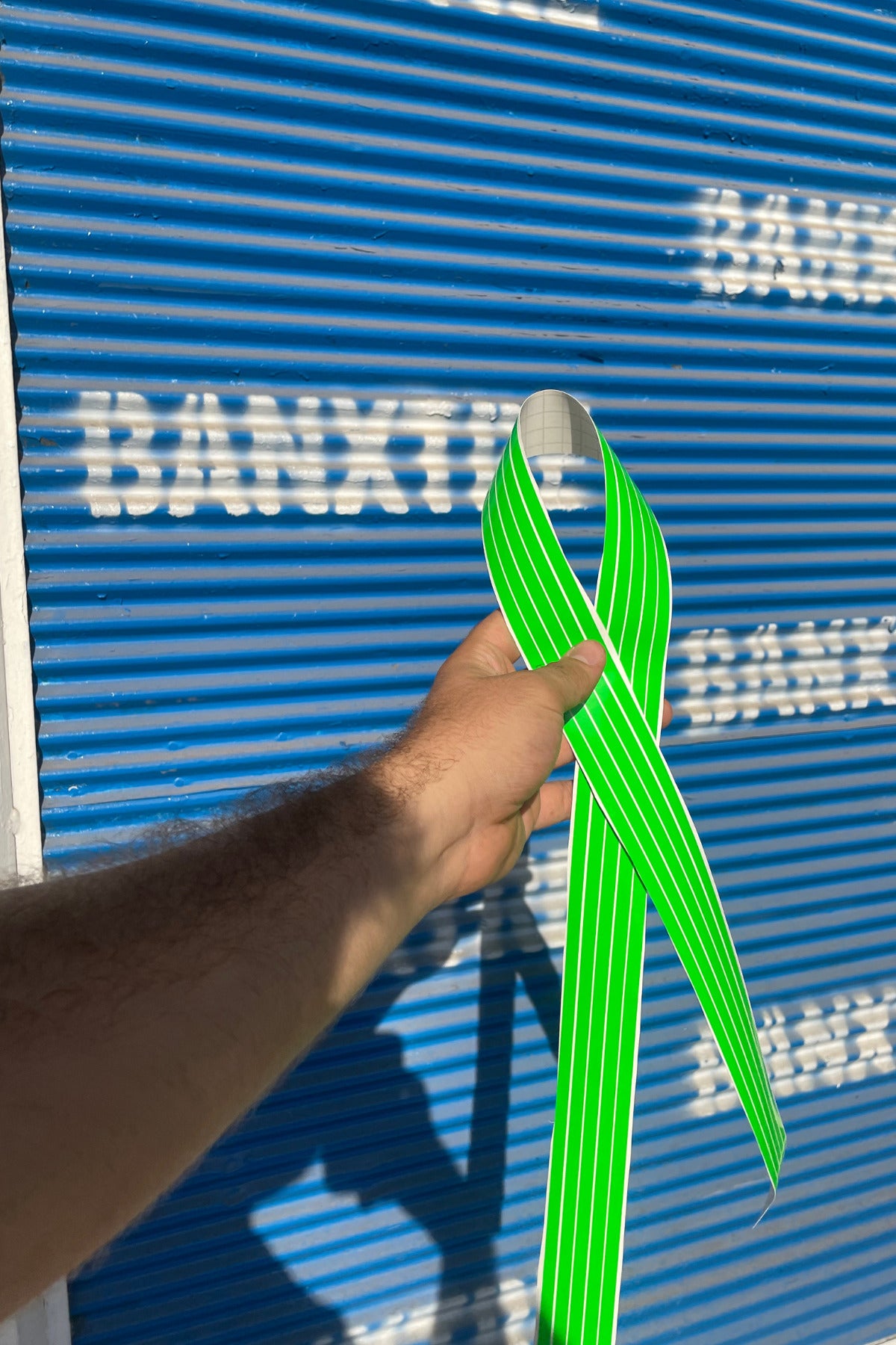 Araba-Kask-Motor için Neon Yeşil ince Detay Şeritler 5 Parça Toplam 5 Metre Orafol Sticker
