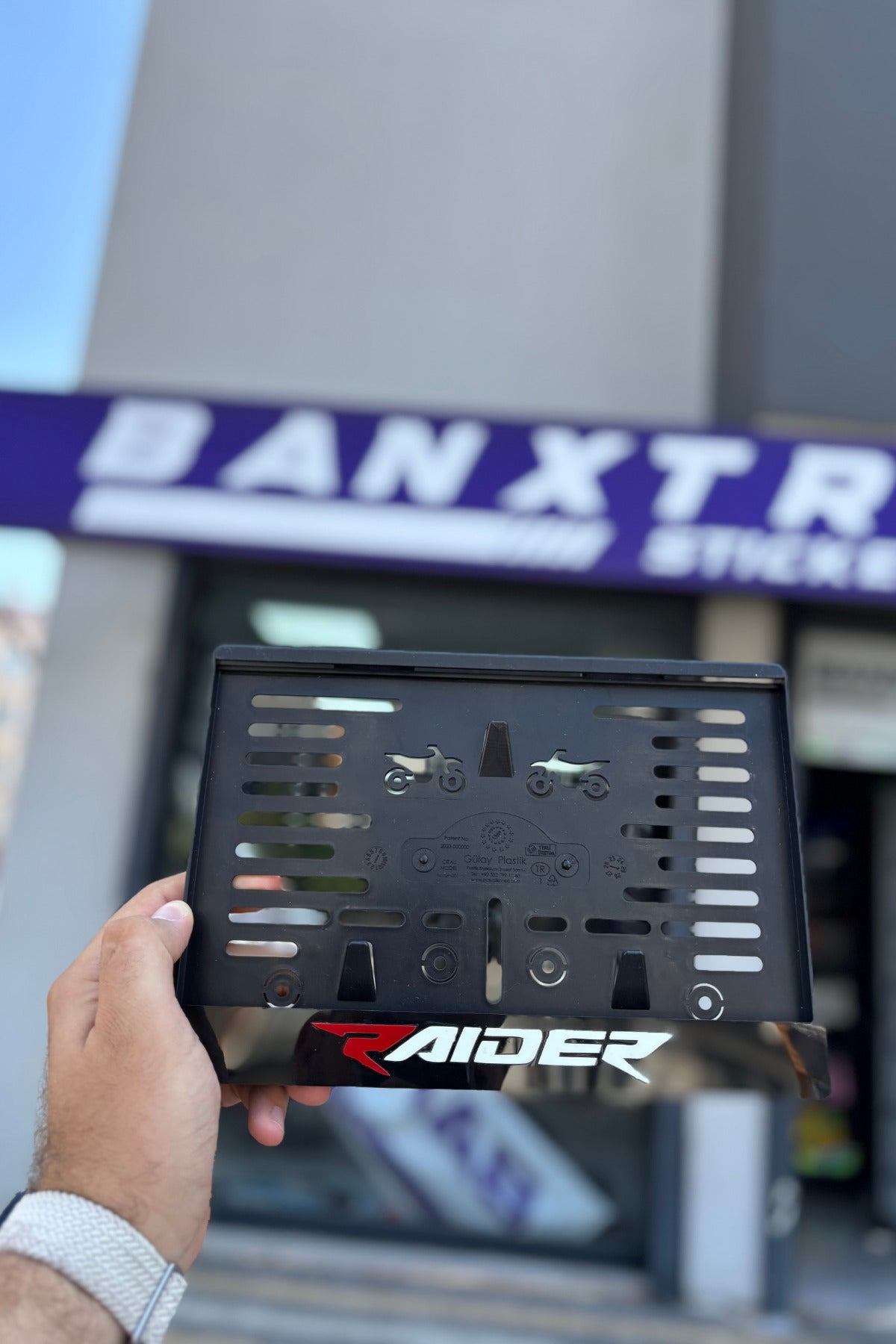 TVS Raider için Motorsiklet Plakalık Dekoratif