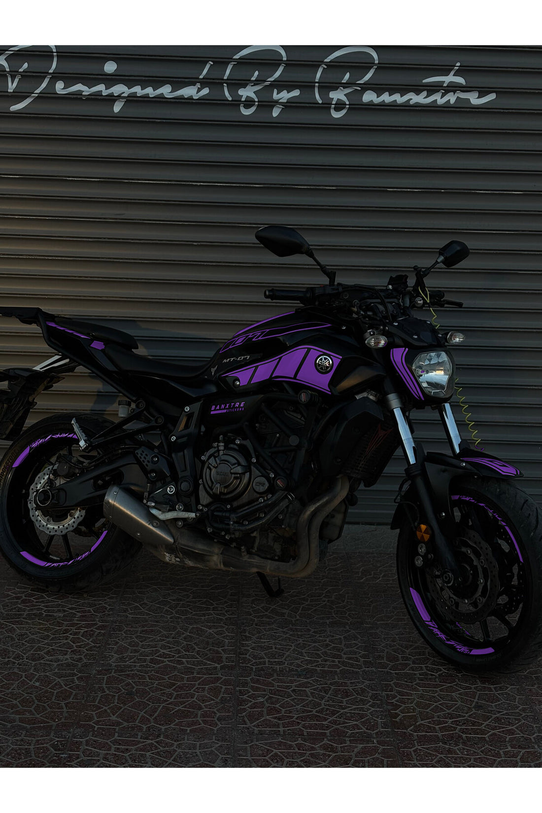 Yamaha MT-07 için Komple Sticker Seti (2014-2017) (Sağ ve Sol )