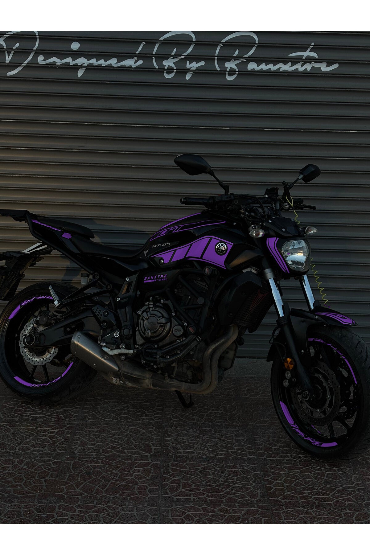Yamaha MT-07 için Komple Sticker Seti (2014-2017) (Sağ ve Sol )