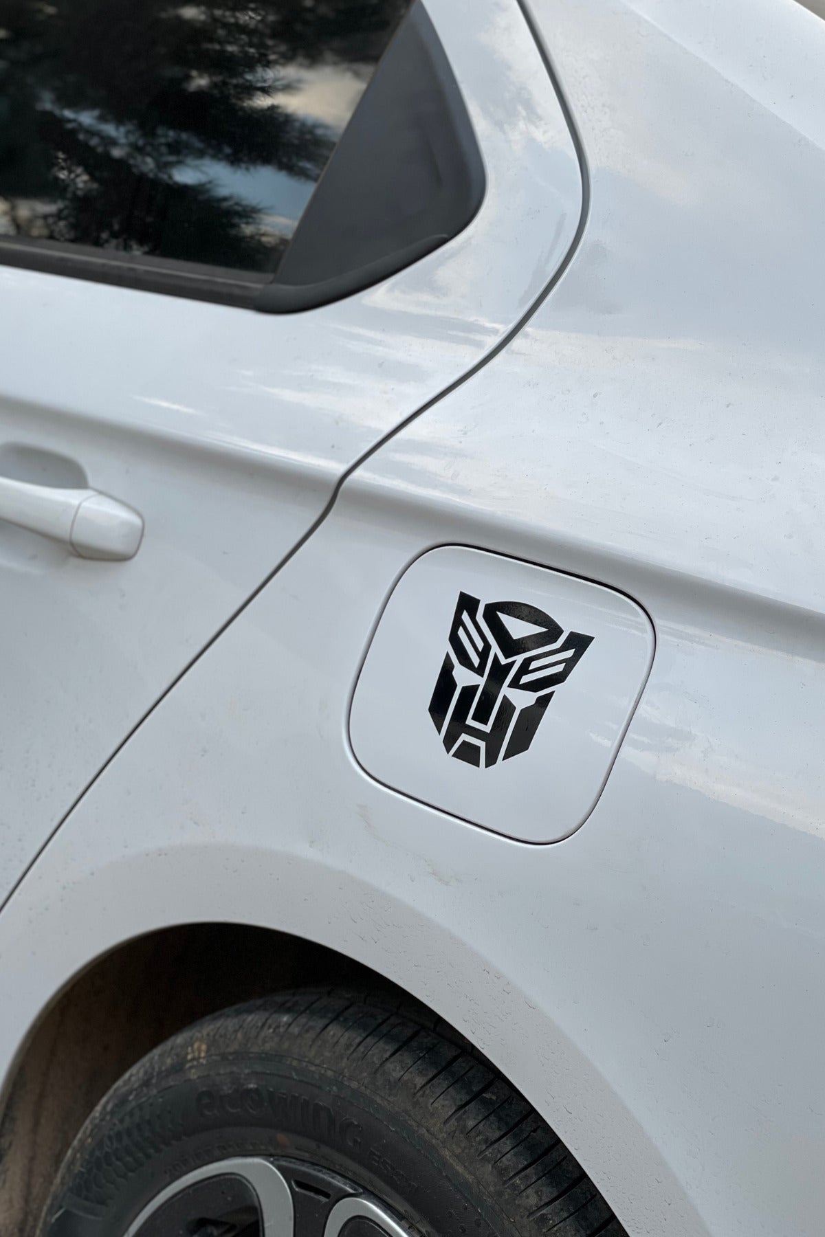 Motor ve Araba için Siyah Renk Transformers Sticker Etiket (1 Adet)