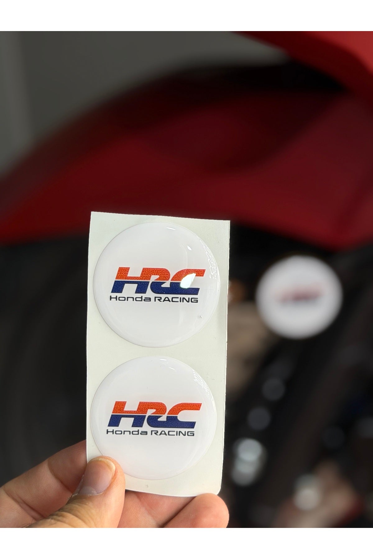Motosiklet Kedigözü için Reflektör Damla Sticker (Desenli)
