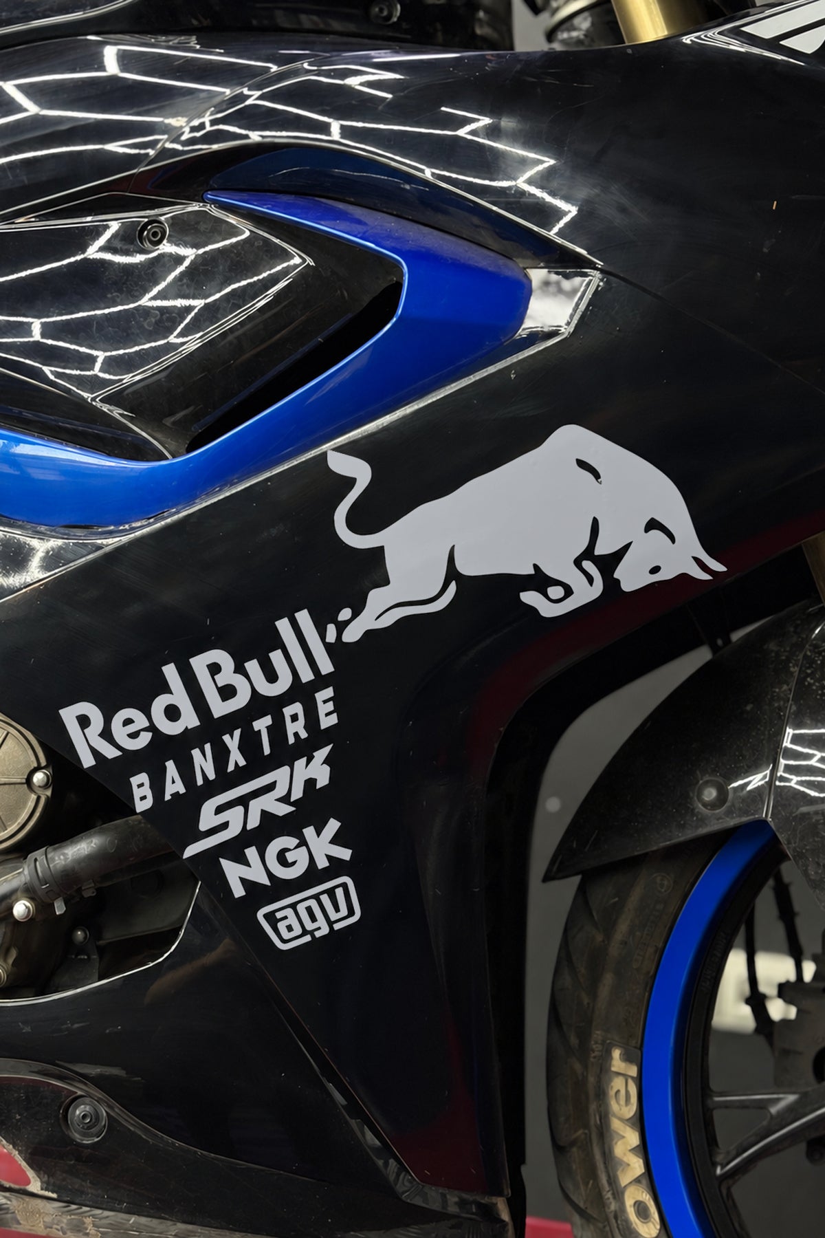 RKS SRK Motosiklet Grubu için Yan Grenajlar için Sponsor Sticker Seti (1 Taraf)