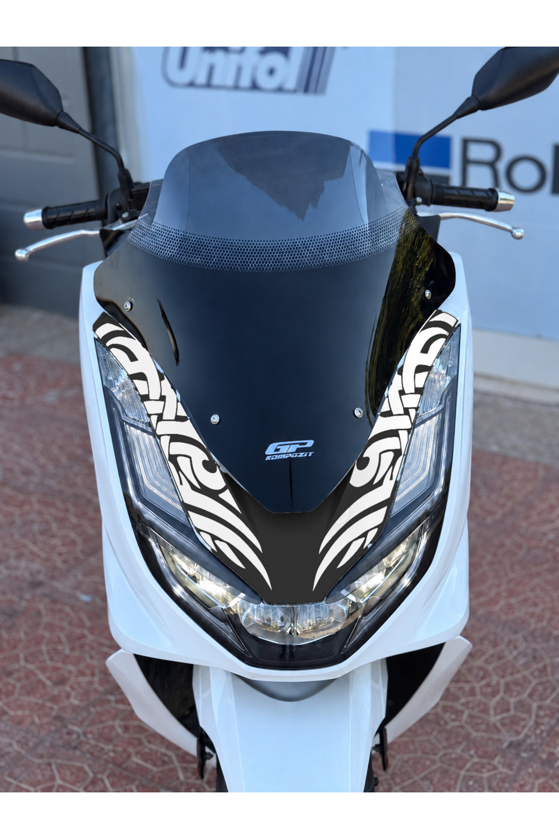 Honda PCX için Ön Göğüs Uyumlu Sağ-Sol Tribal Dövme desen Sticker Etiket