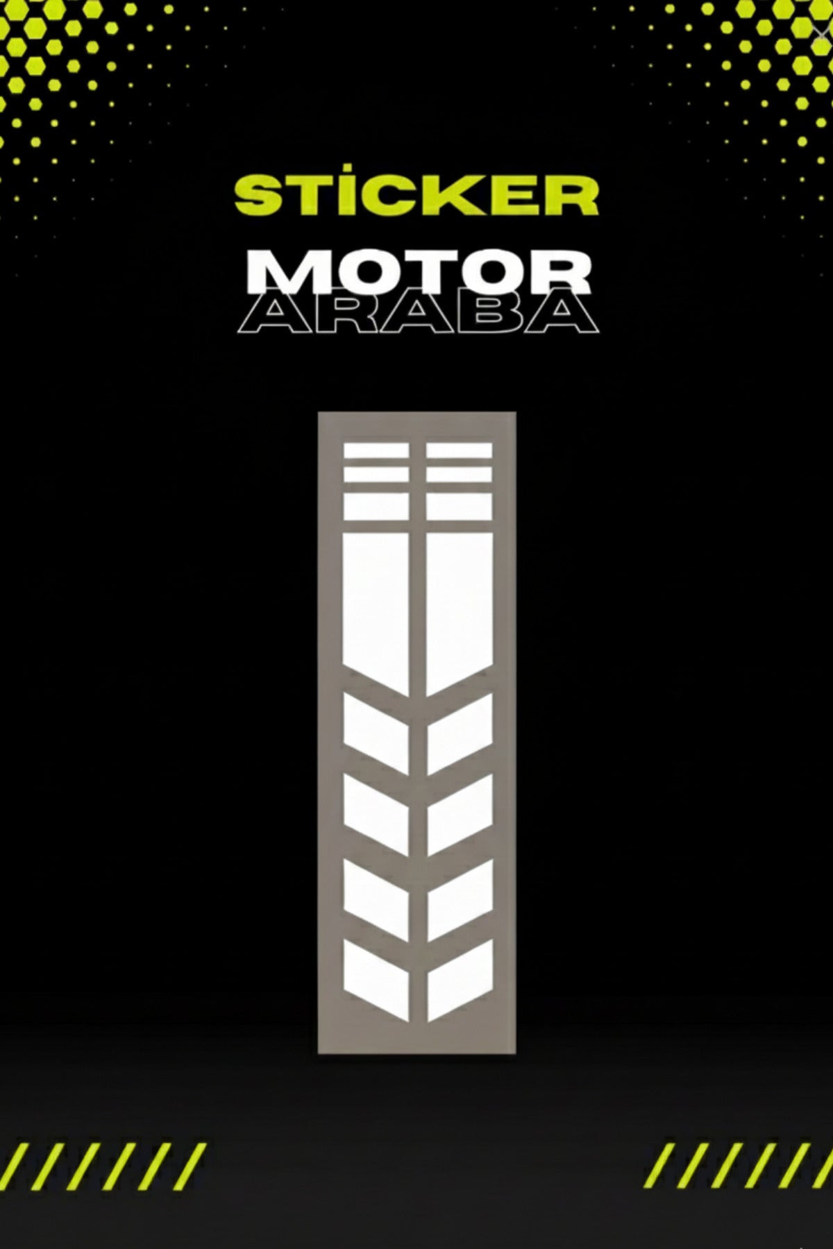 Dekoratif Tampon Şeridi Sticker Motor ve Araba
