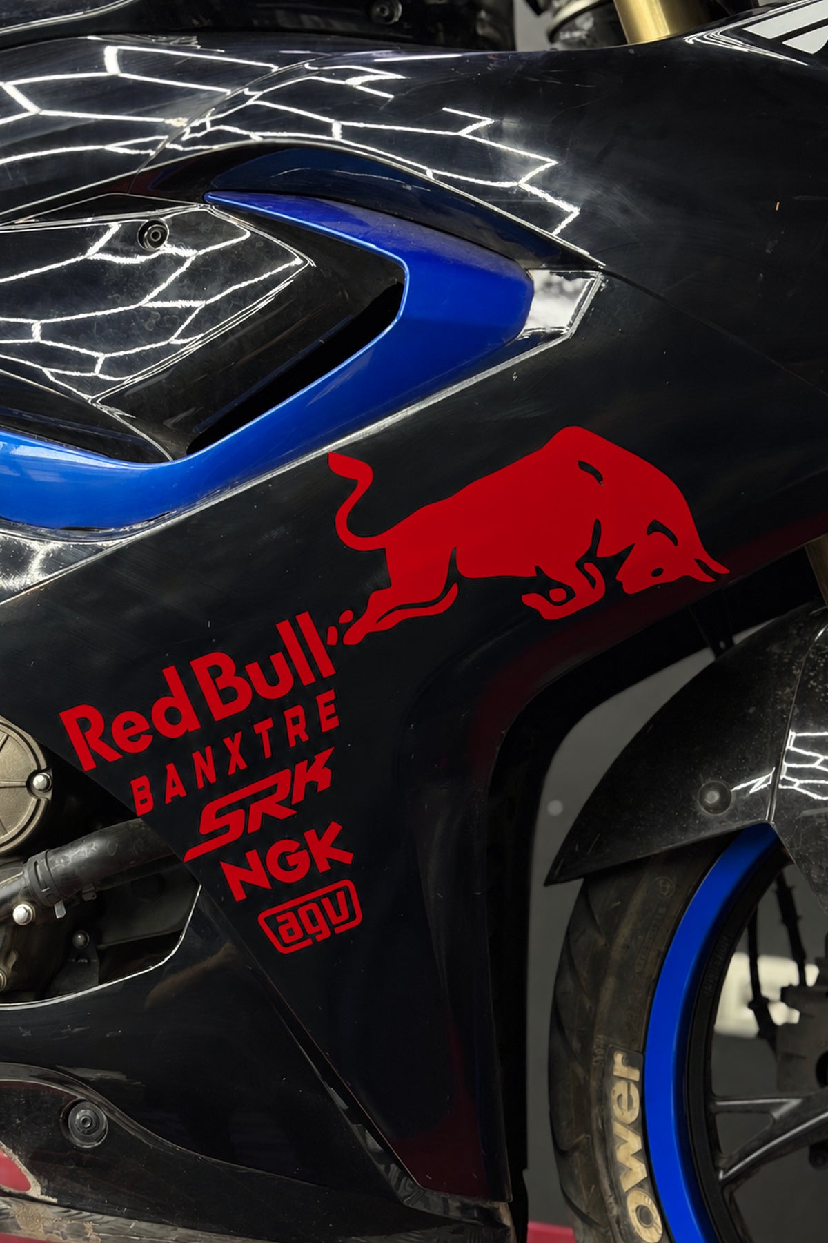 RKS SRK Motosiklet Grubu için Yan Grenajlar için Sponsor Sticker Seti (1 Taraf)