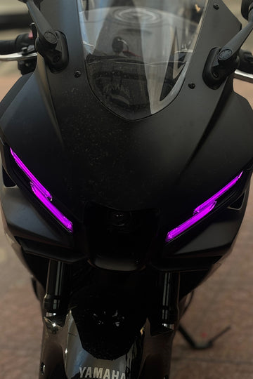 Yamaha R25 Yeni Kasa 2025-2026 Yılları Uyumlu Far Renklendirme Filmi Far Sticker