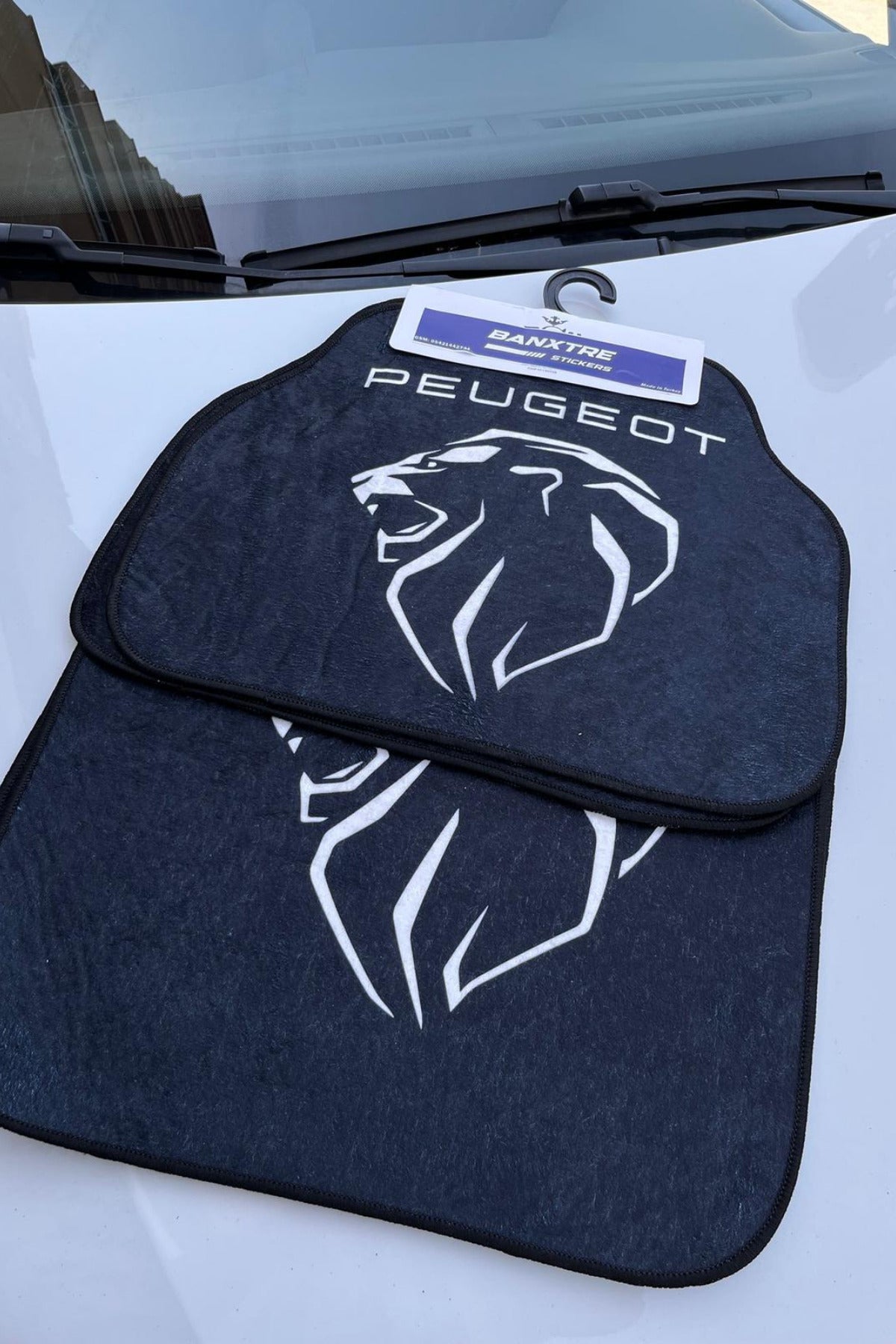 Universal Tüm Araçlara Uyumlu Peugeot Renkli Oto Paspas Seti Ön ve Arka (4 Parça )