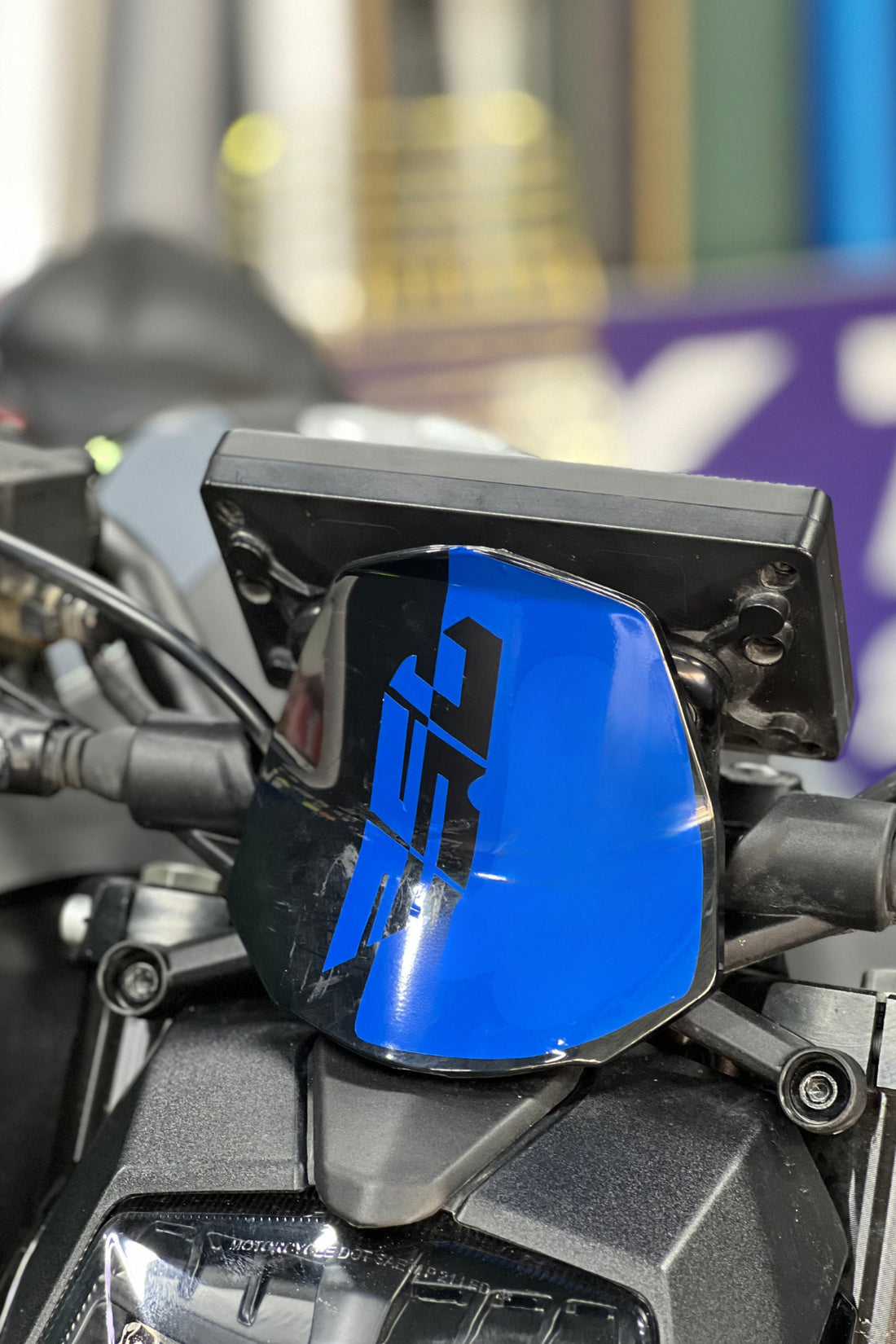 CFMOTO NK250 için Mavi Renk 250 Yazılı Kafa Detay Sticker