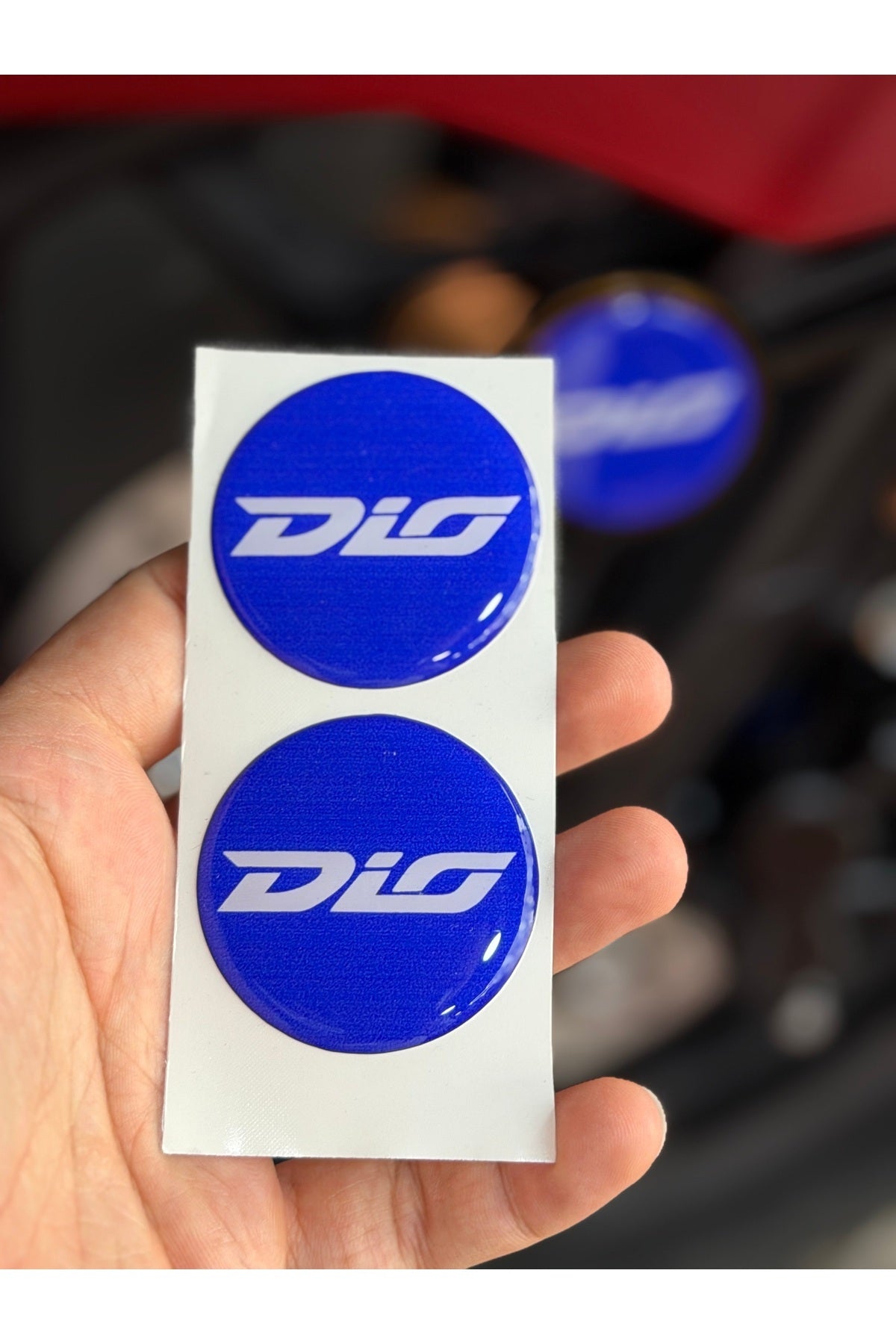 Motosiklet Kedigözü için Reflektör Damla Sticker (Desenli)