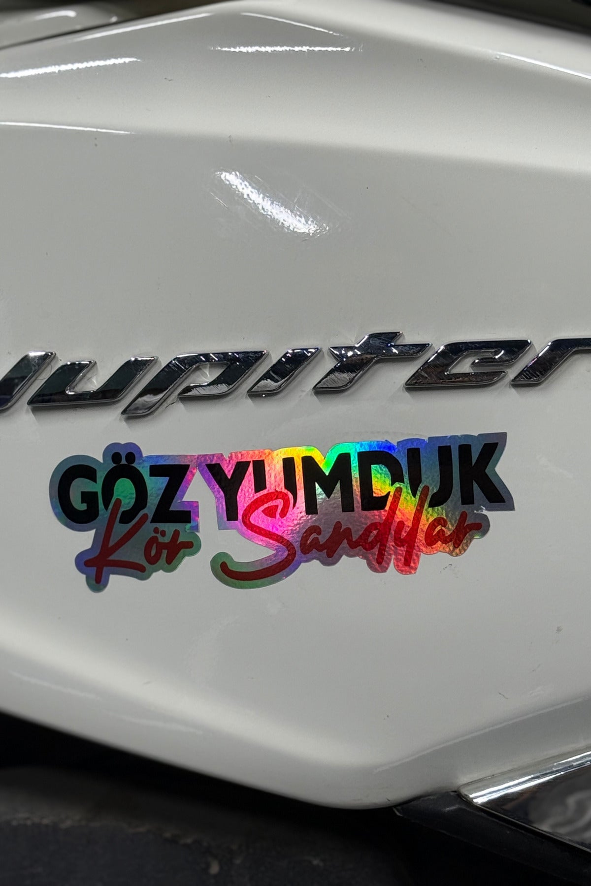 Araba ve Motor için Hologramlı Yazılı Sticker Etiket