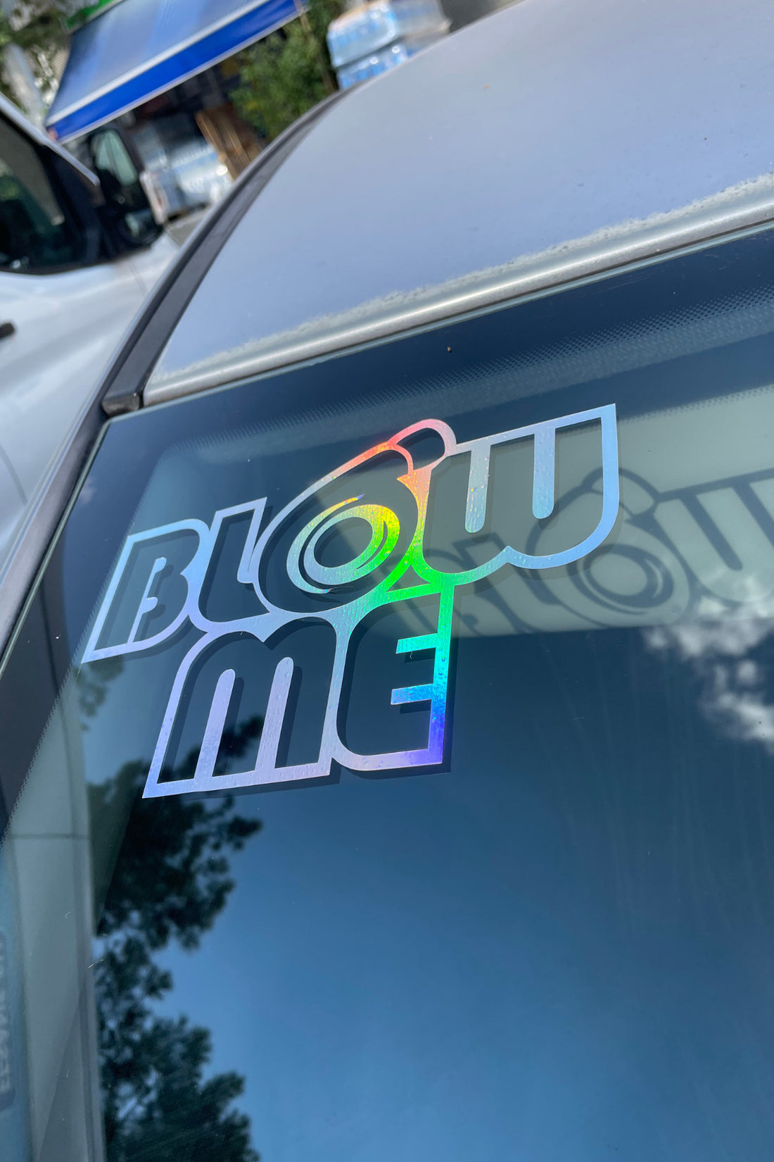 Araba Camı için Blow Me  Hologramlı Parlayan Sticker 17CMx10CM (1 Adet)