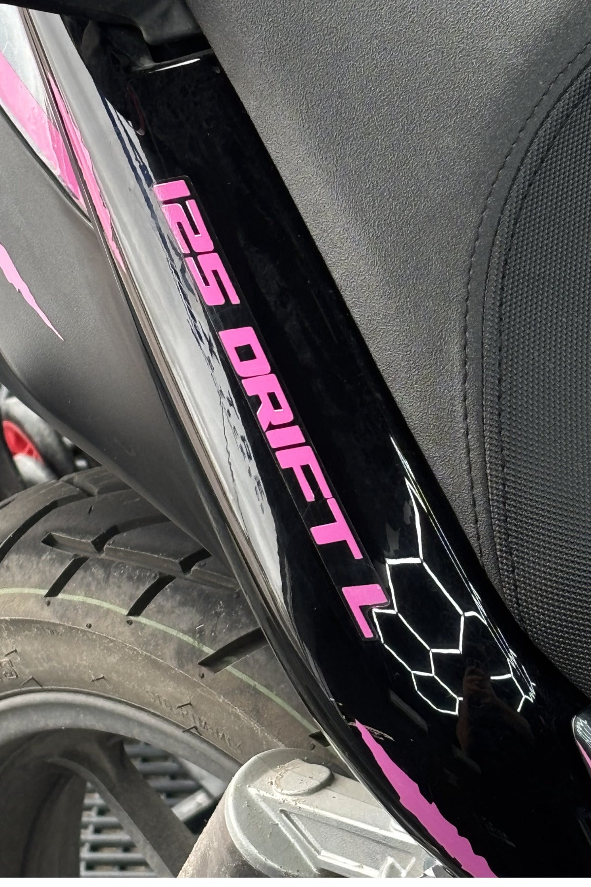 Mondial Drift-L için Orijinal 125 Drift-L Yazı Sticker