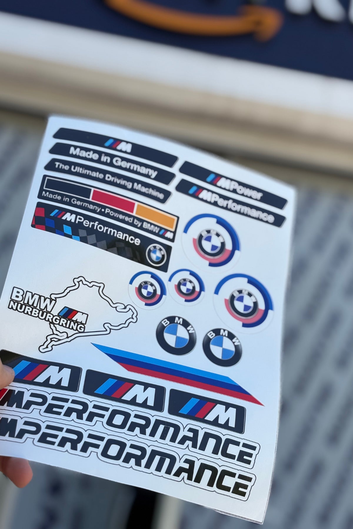 BMW Motorsport A4 Sticker Pack Sticker Seti (20 Parça)