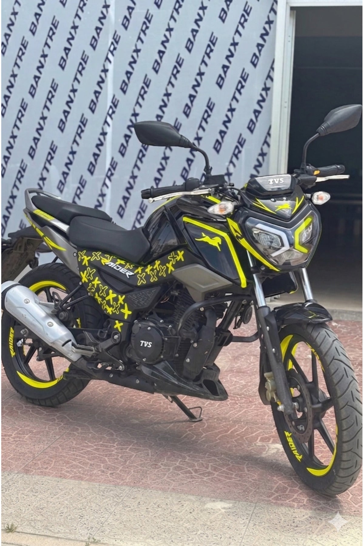 TVS Raider için 78 Parça Komple Detay Sticker Seti