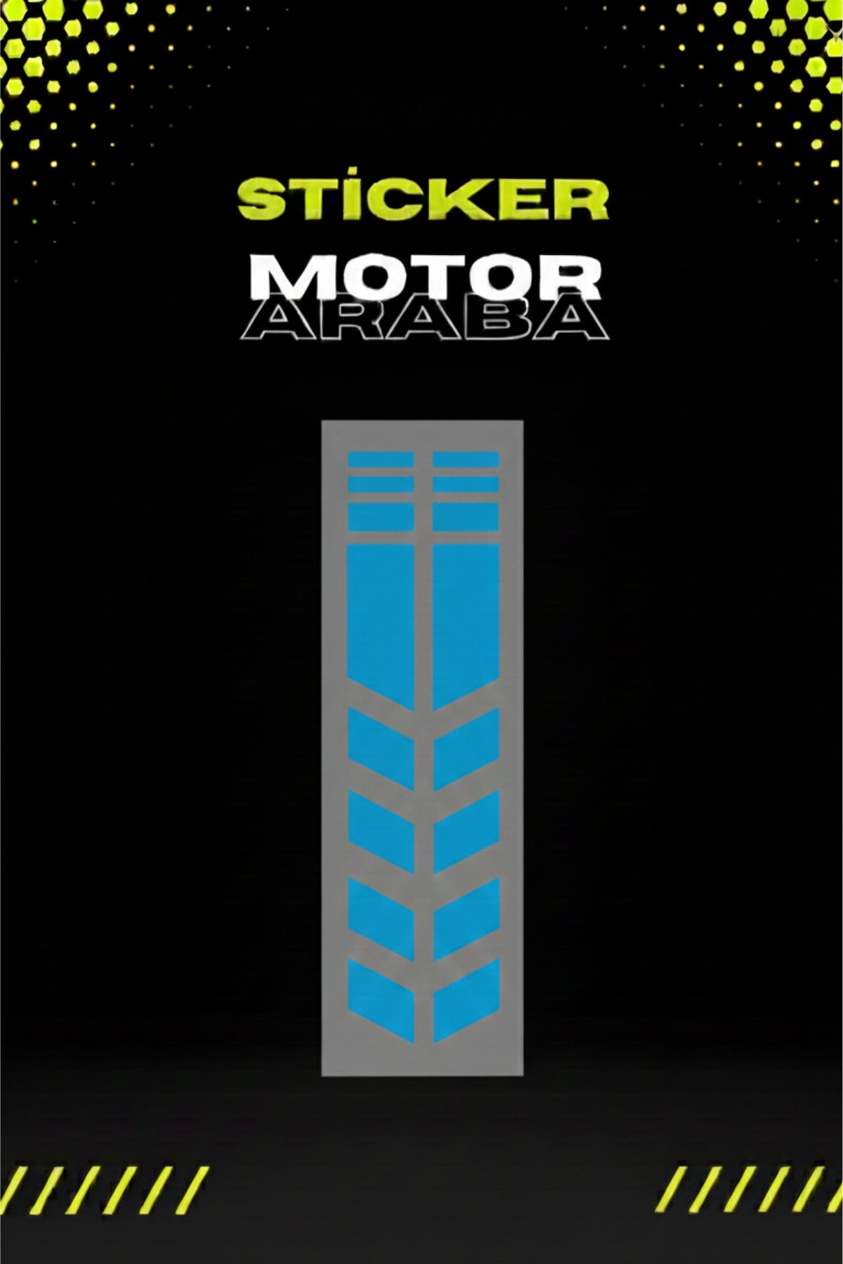 Dekoratif Tampon Şeridi Sticker Motor ve Araba