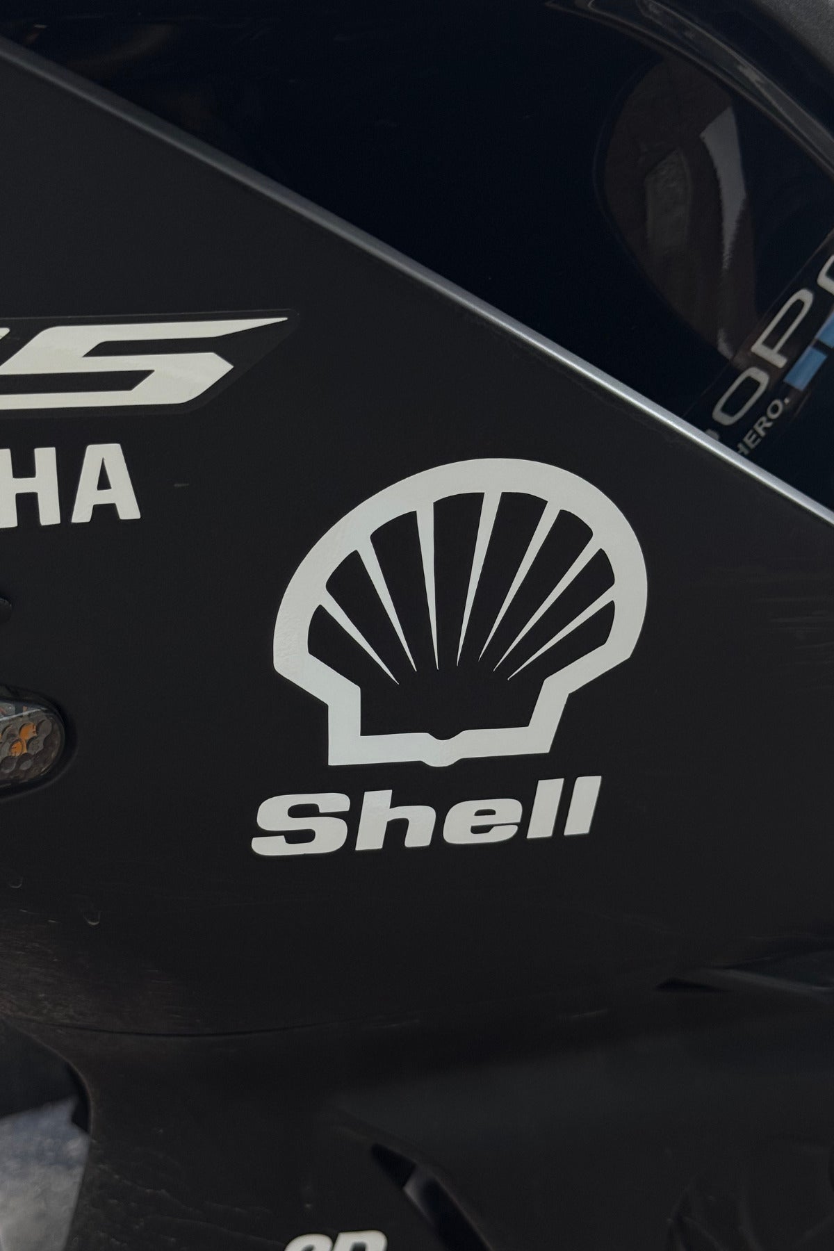 Motor-Araba-Laptop için Beyaz Shell Sticker ( 8,5CMX10CM) 1 Adet