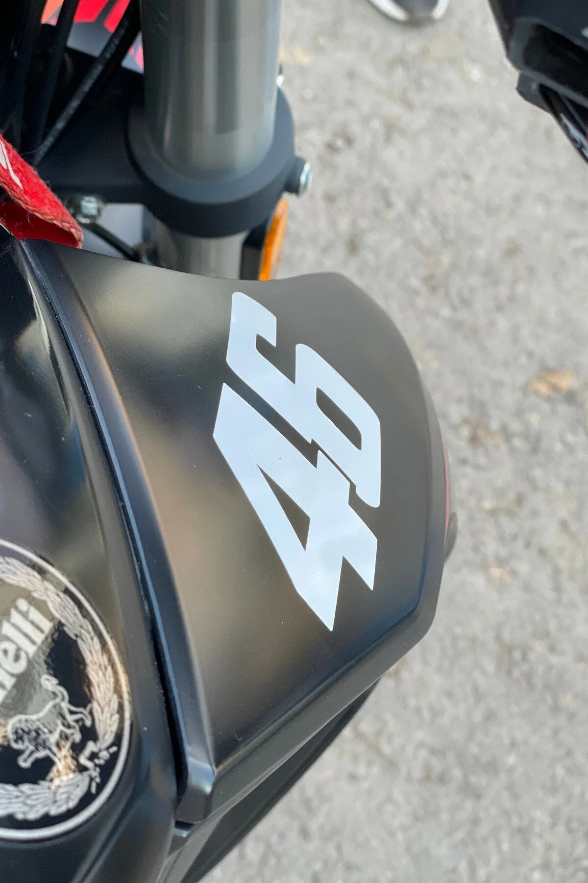 Motor için Dekoratif Sticker 46 Logosu Yarış Stili Dekoratif Etiket