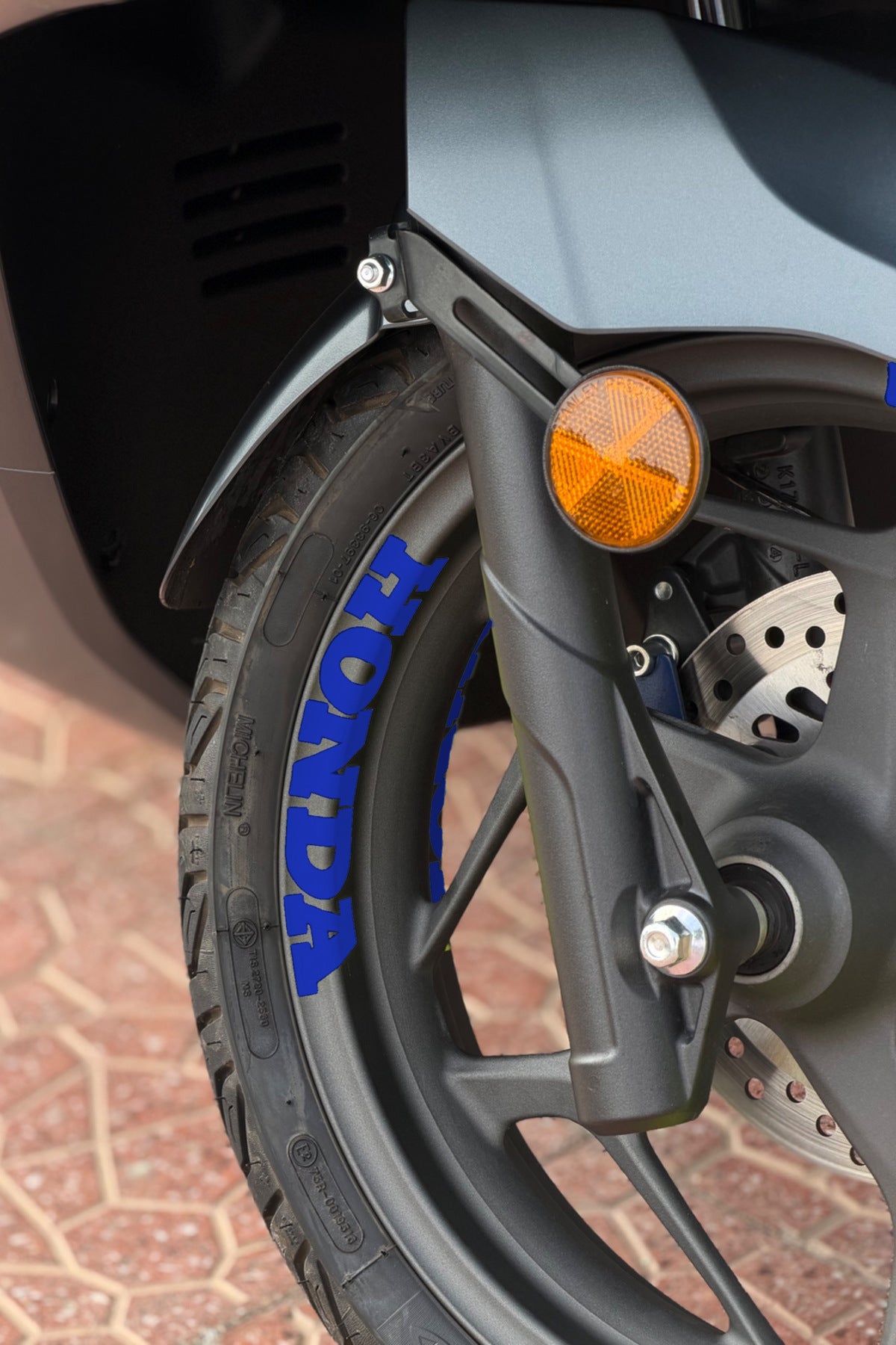 Honda PCX-Forza-Dio için Jant içi Honda Yazı Sticker Etiket (4 Adet)