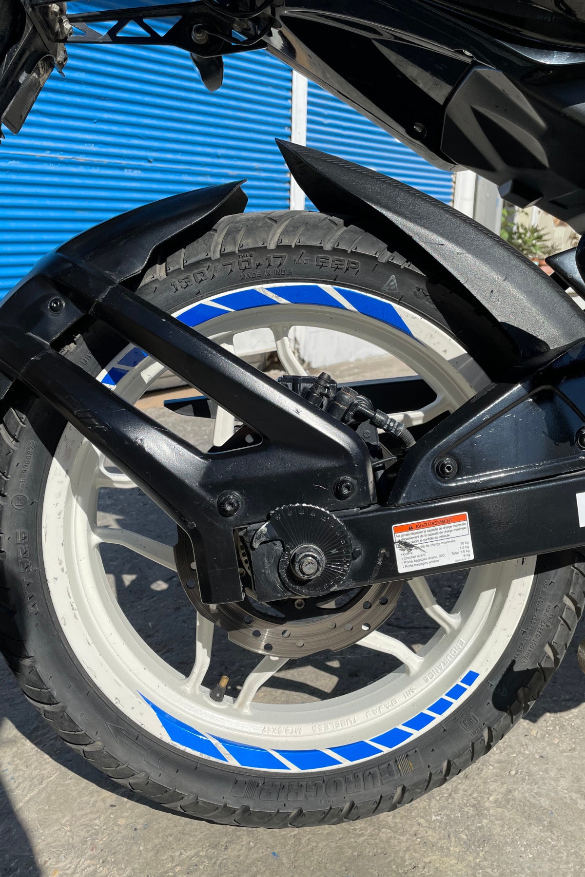 Reflektif Gece Parlayan Jant Şeridi Motor için Reflektif Parlayan Jant Şeridi 8 Parça