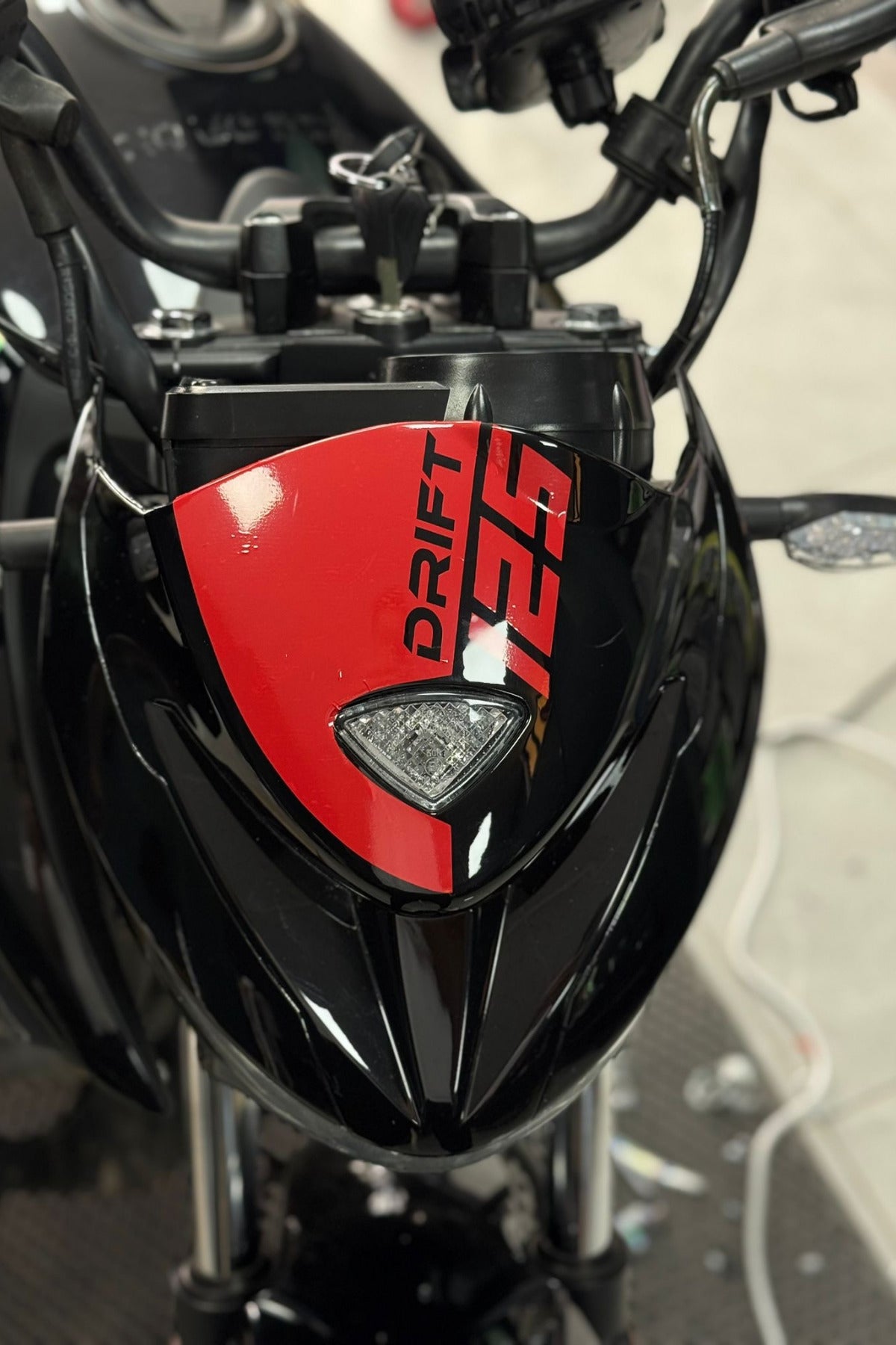 Mondial Drift-L için Drift 125 Kafa Sticker Etiket