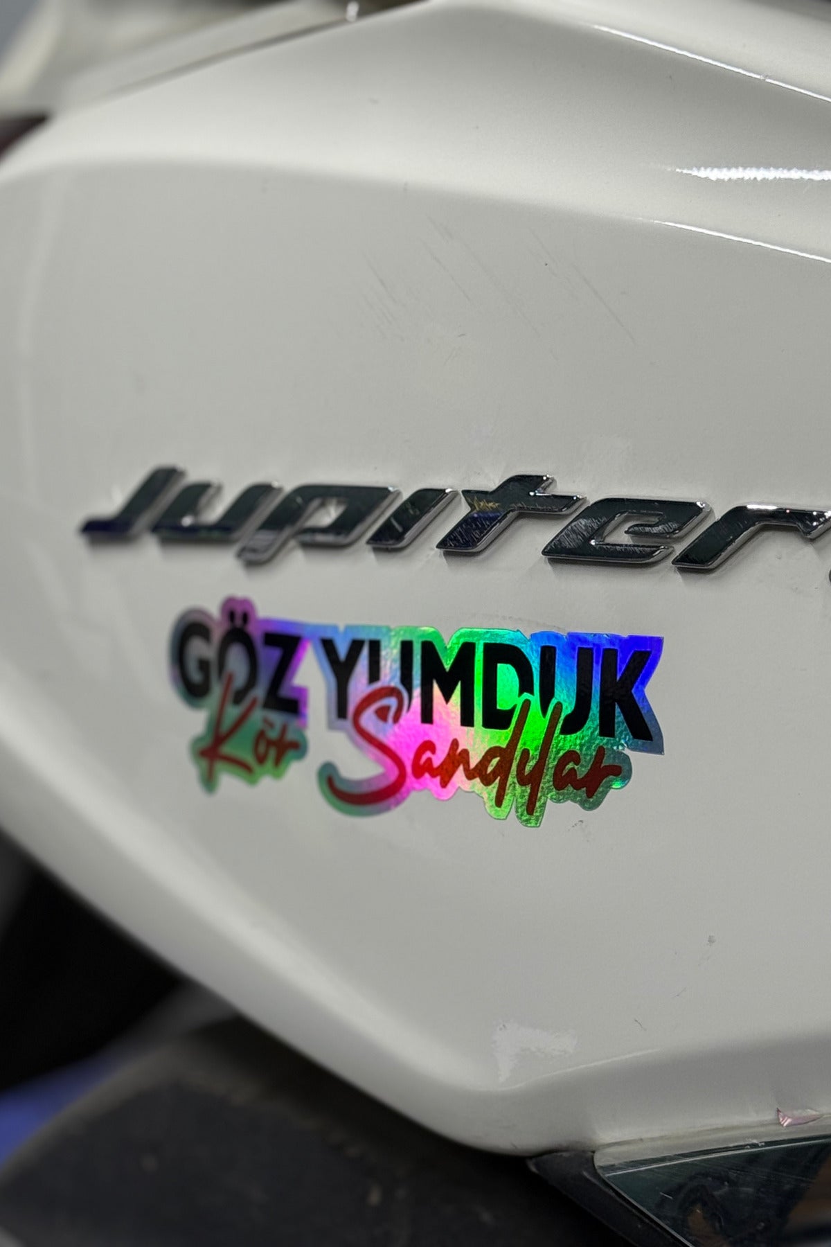 Araba ve Motor için Hologramlı Yazılı Sticker Etiket