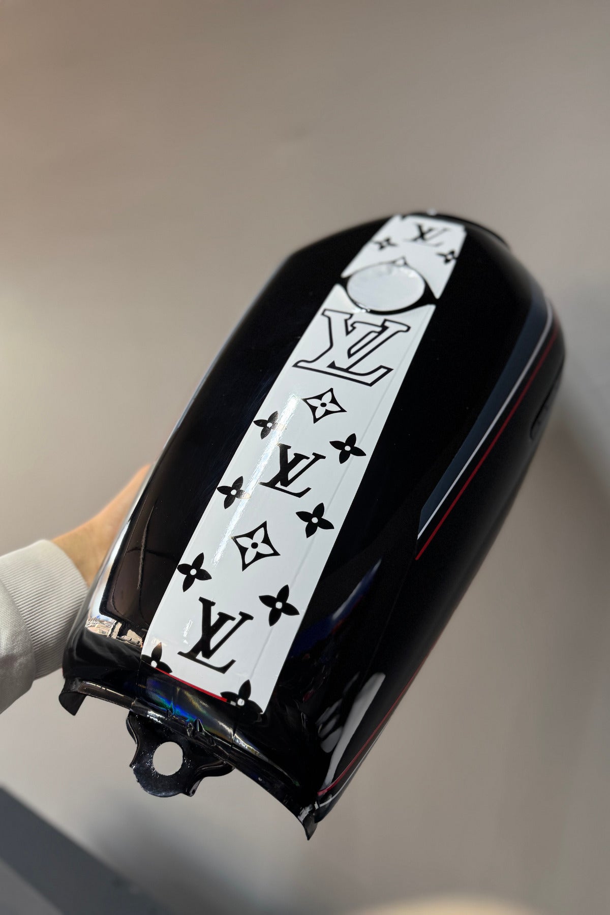 CG Motosikletlere Uyumlu VL Desenli Depo Sticker (2 Parça Ön ve Arka)