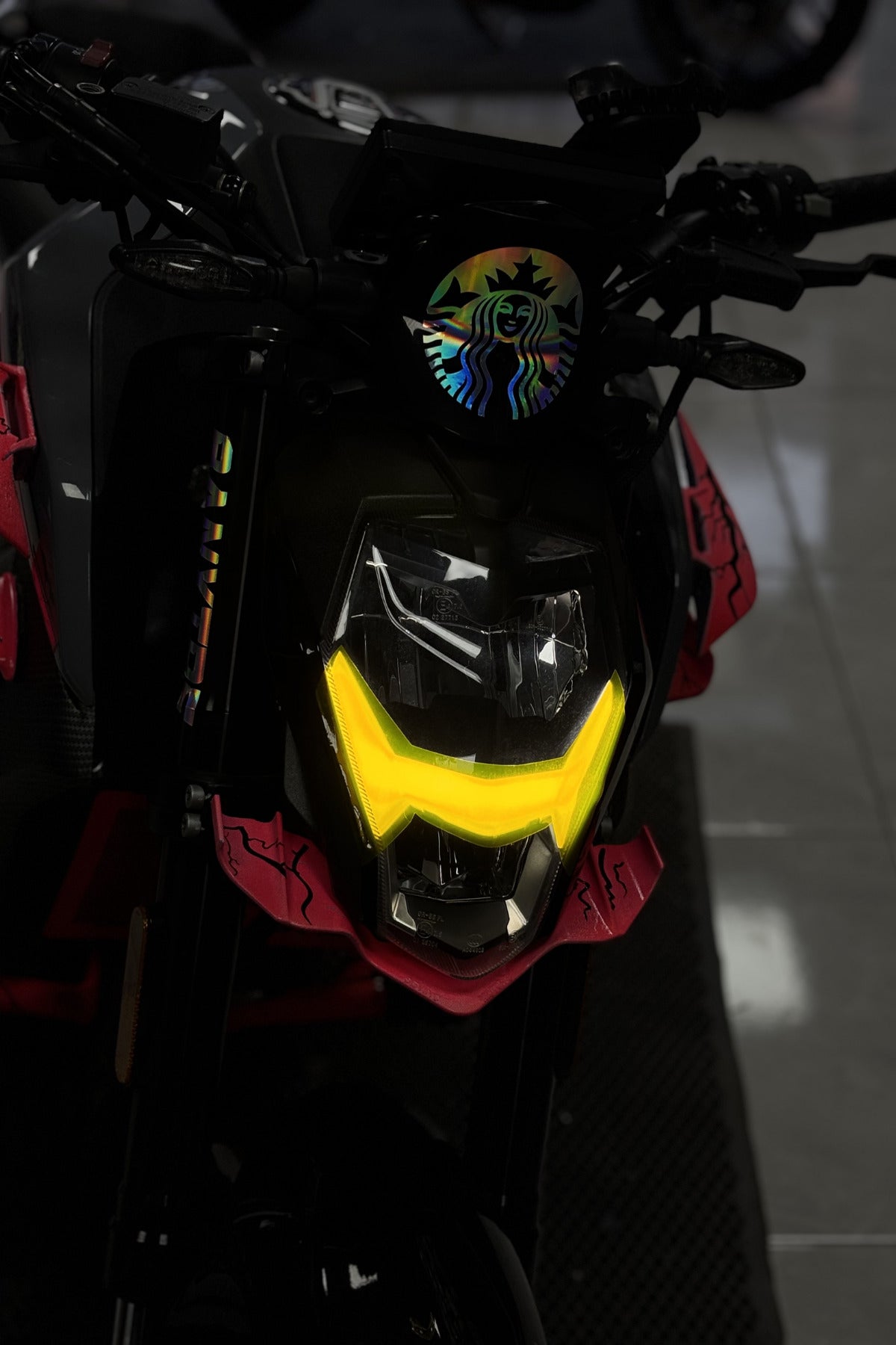 CFMOTO NK250 Gündüz Led için Renkli Far Filmi Sticker