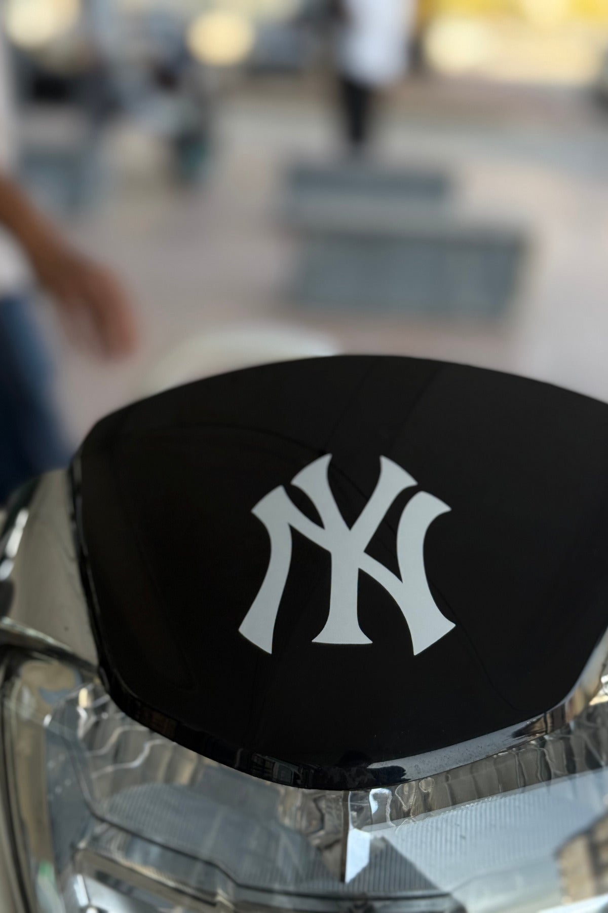 Motor-Araba-Laptop için Beyaz NY Sticker ( 6.2CMX7CM) 1 Adet