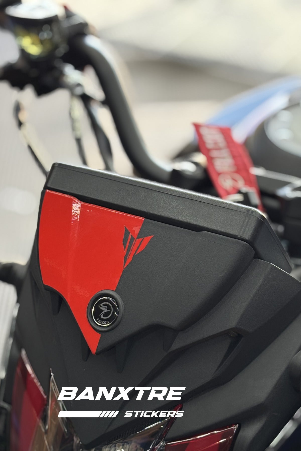 Falcon S188 Kafa Kısmına Uyumlu MT logolu Kafa Detay Sticker (1 Adet)