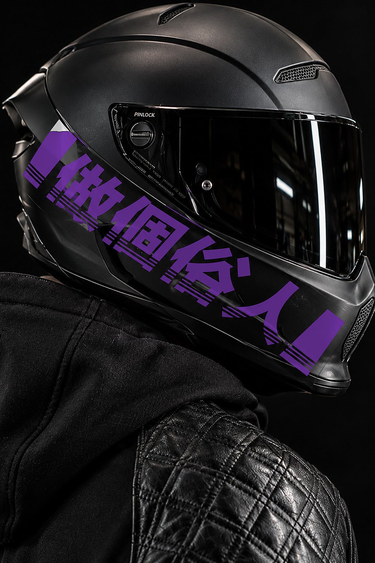 Motosiklet ve Kask için Çince Kanji Harfler Sticker Etiket (1 Adet)