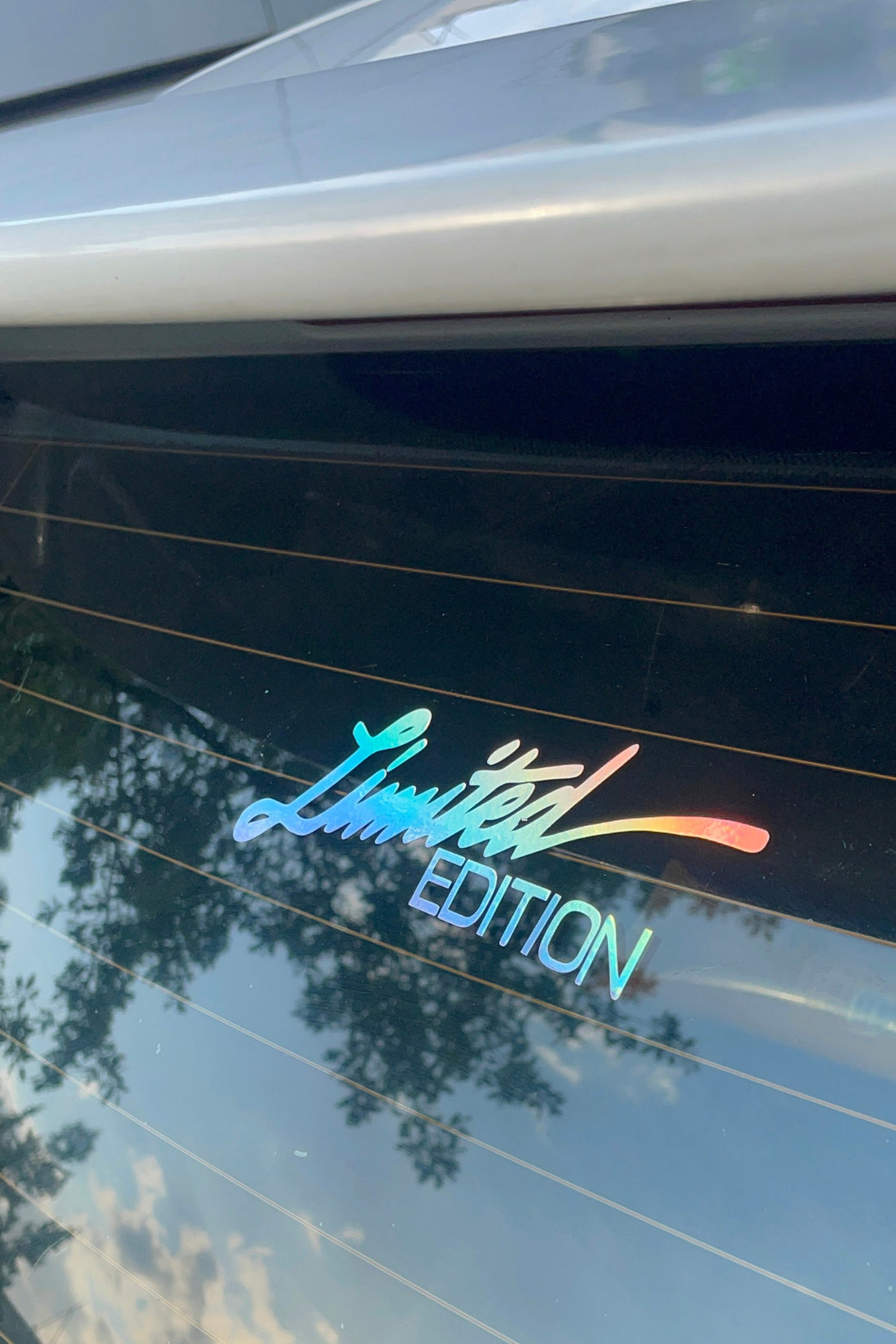 Dekoratif Hologramlı Limited Edition Sticker Motor-Araba-Kask için Etiket 14CMx4CM (1 Adet)