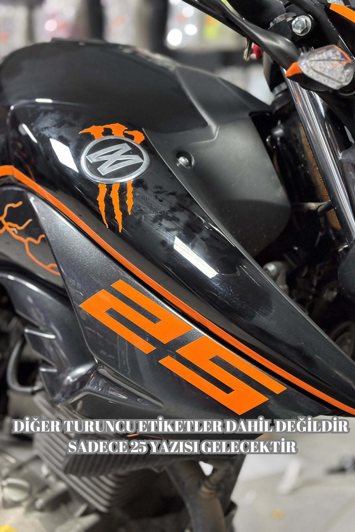 Mondial Drift-L  Yan Grenaj için 25 Yazısı Sticker Etiket (1 Adet)