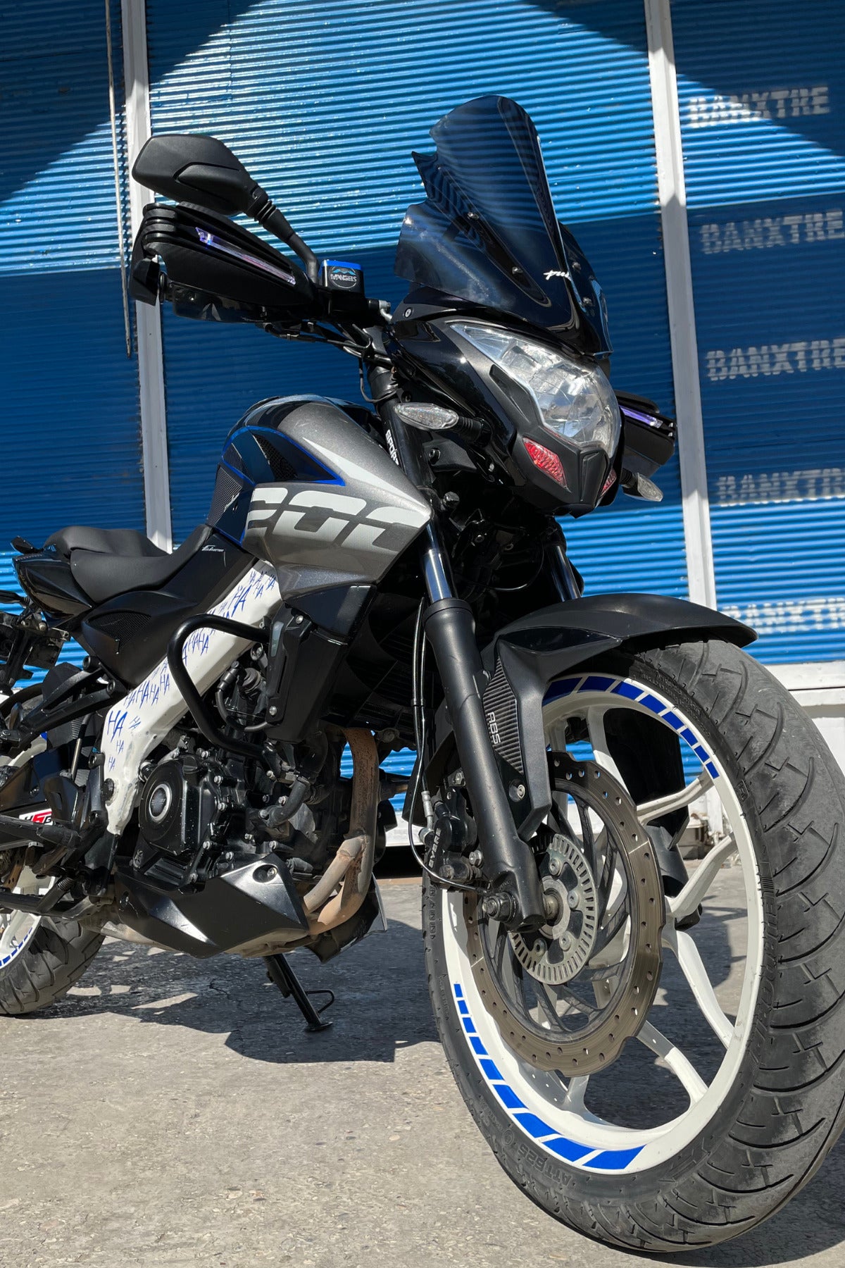 Reflektif Gece Parlayan Jant Şeridi Motor için Reflektif Parlayan Jant Şeridi 8 Parça