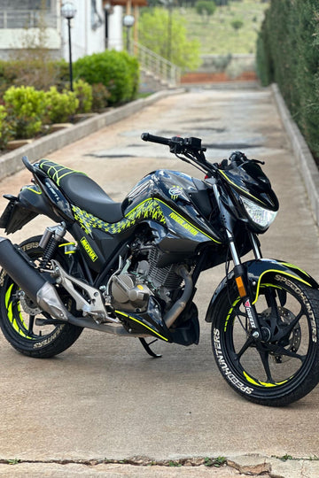 Mondial Drift-L için Neon Sarı Komple Set Kaplama Motor için Sticker Seti 23 Parça