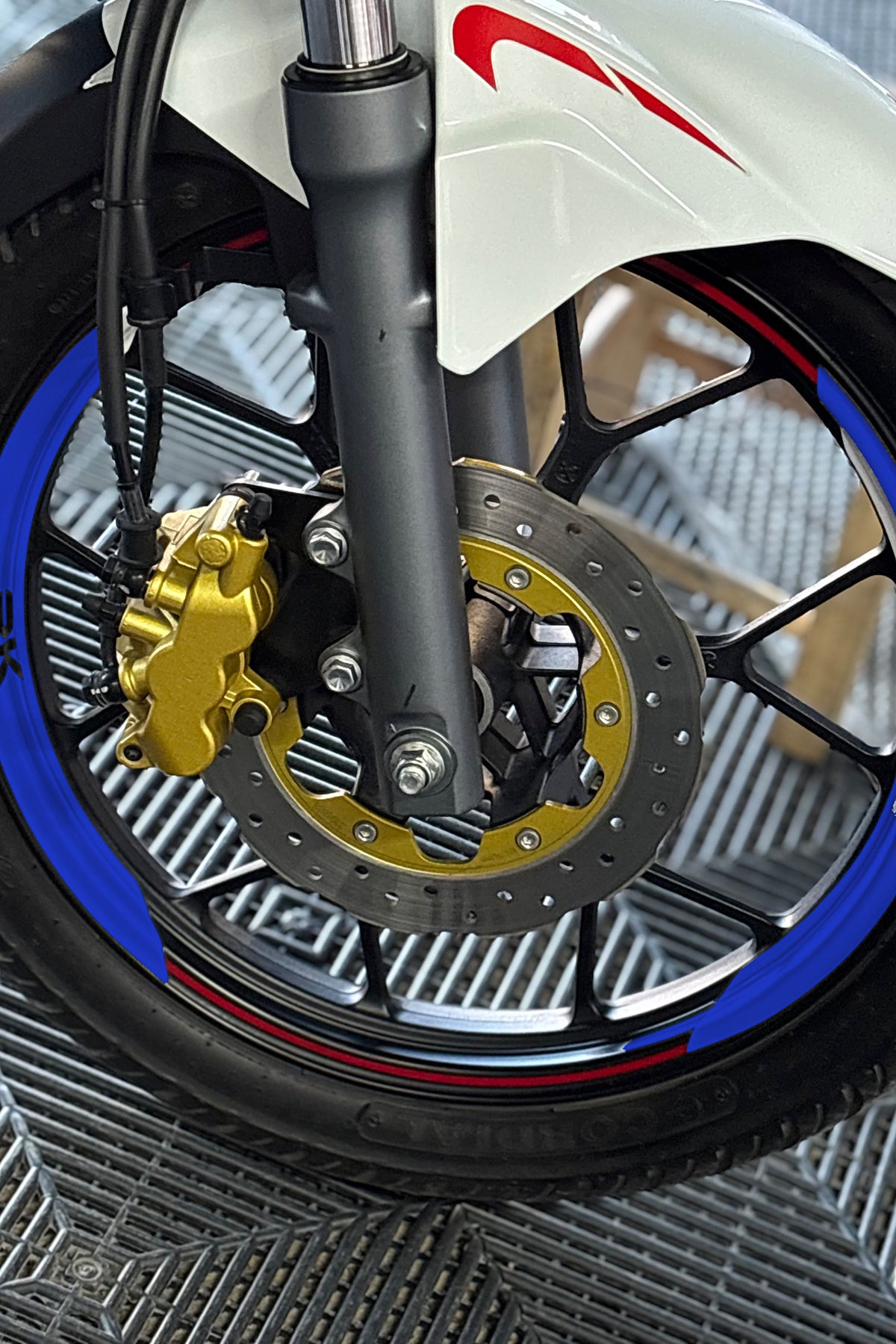 RKS RK125 için 8 Parça RK Yazılı Çeyrek Karşılıklı Jant Şeridi (Ön ve Arka Yeterli)
