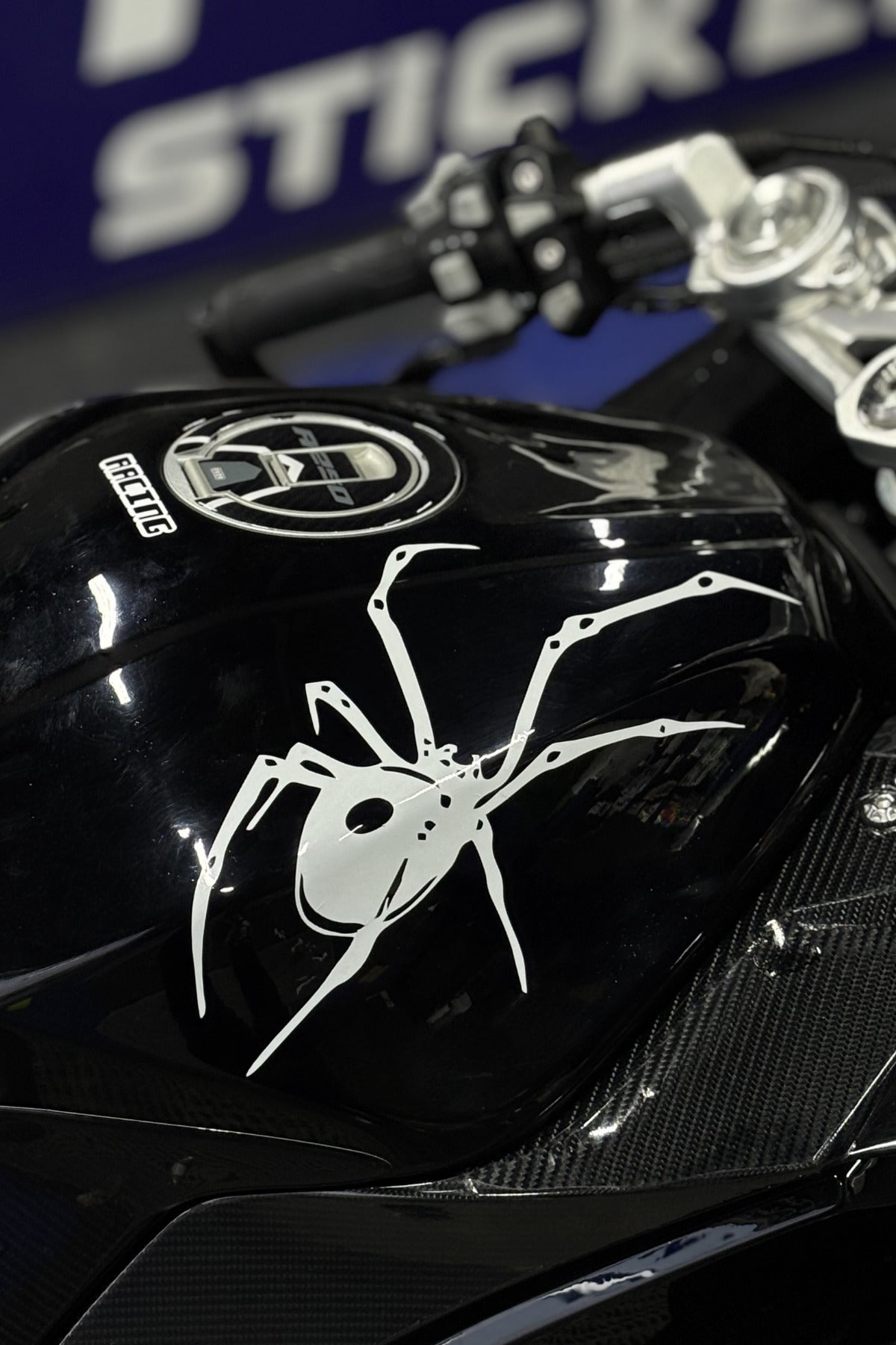 Motosiklet-Araba ve Kask için Tarantula Örümcek Sticker Etiket (25CM)