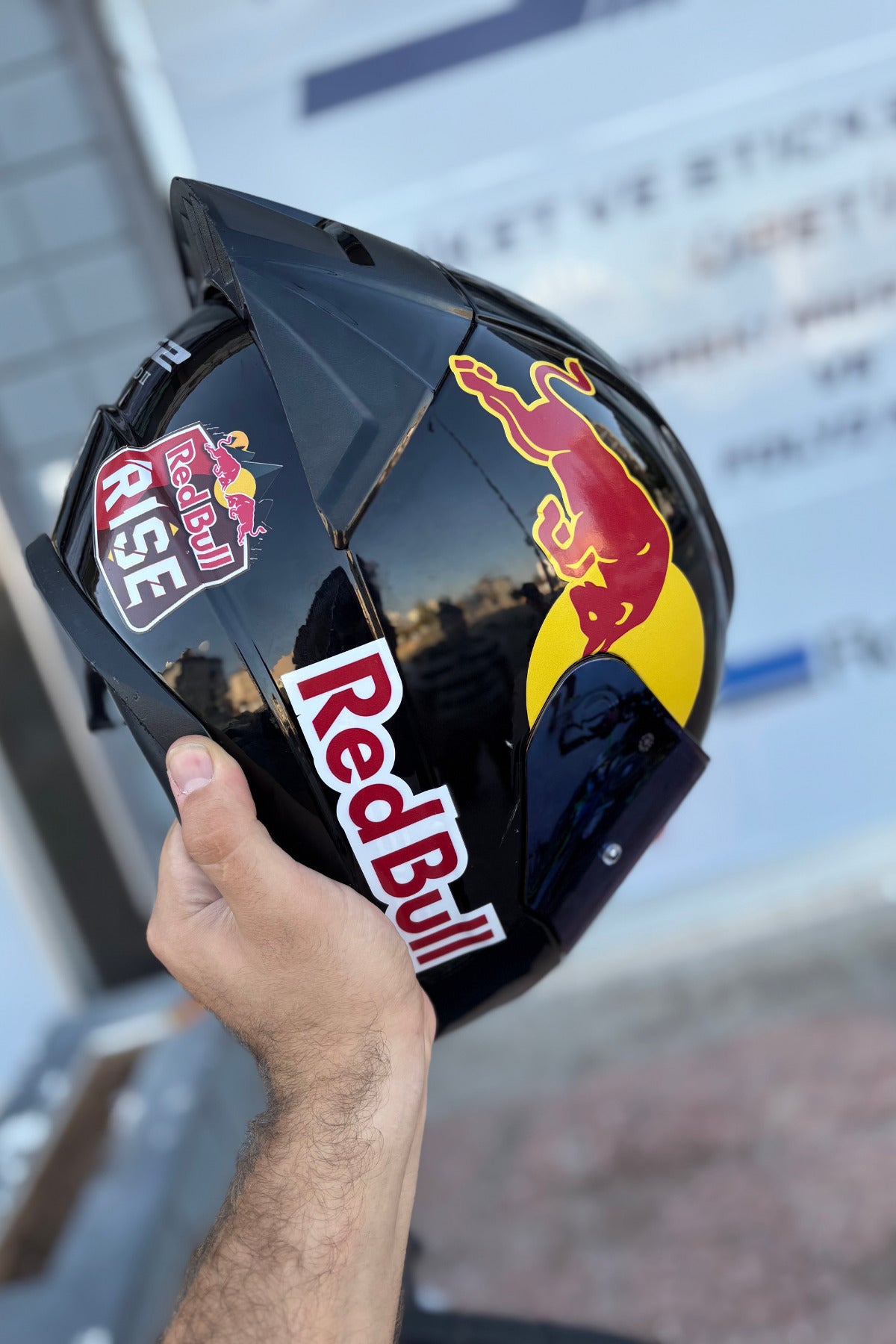 Universal Tüm Kasklara Uyumlu Boğa Enerji Kask Kaplama Sticker Seti (6 Parça)
