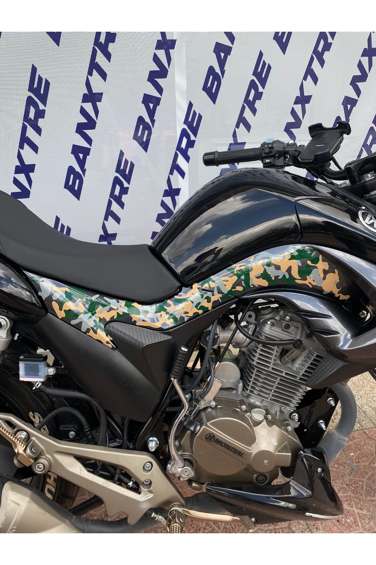 Dekoratif kamuflaj Sticker Motor-araba-kask Için Etiket
