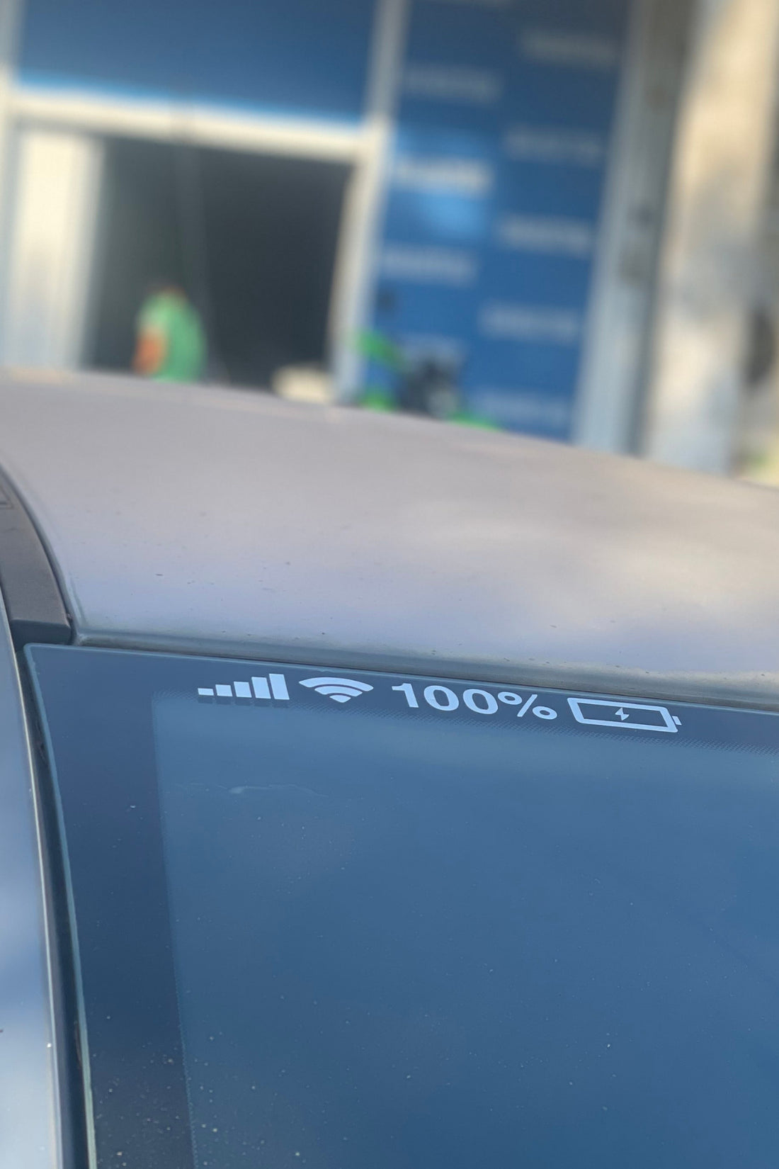 Araba Camı için Hologramlı Renk Değiştiren Pil-Wifi Sticker Etiket 20CMx3CM (1 Adet)