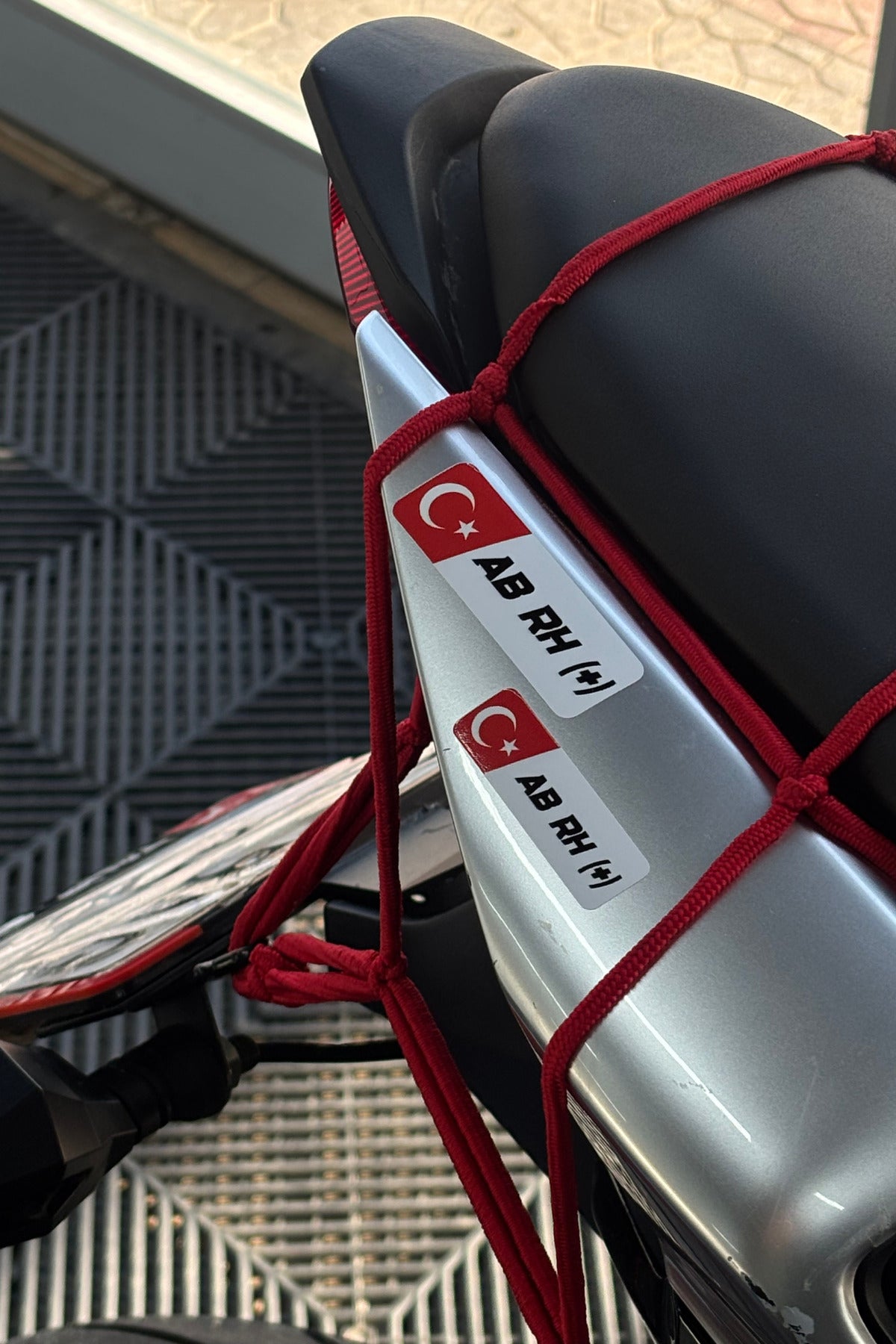 Motosiklet ve Kask için Kan Grubu Sticker Seti (2'li) (STİCKERDIR)