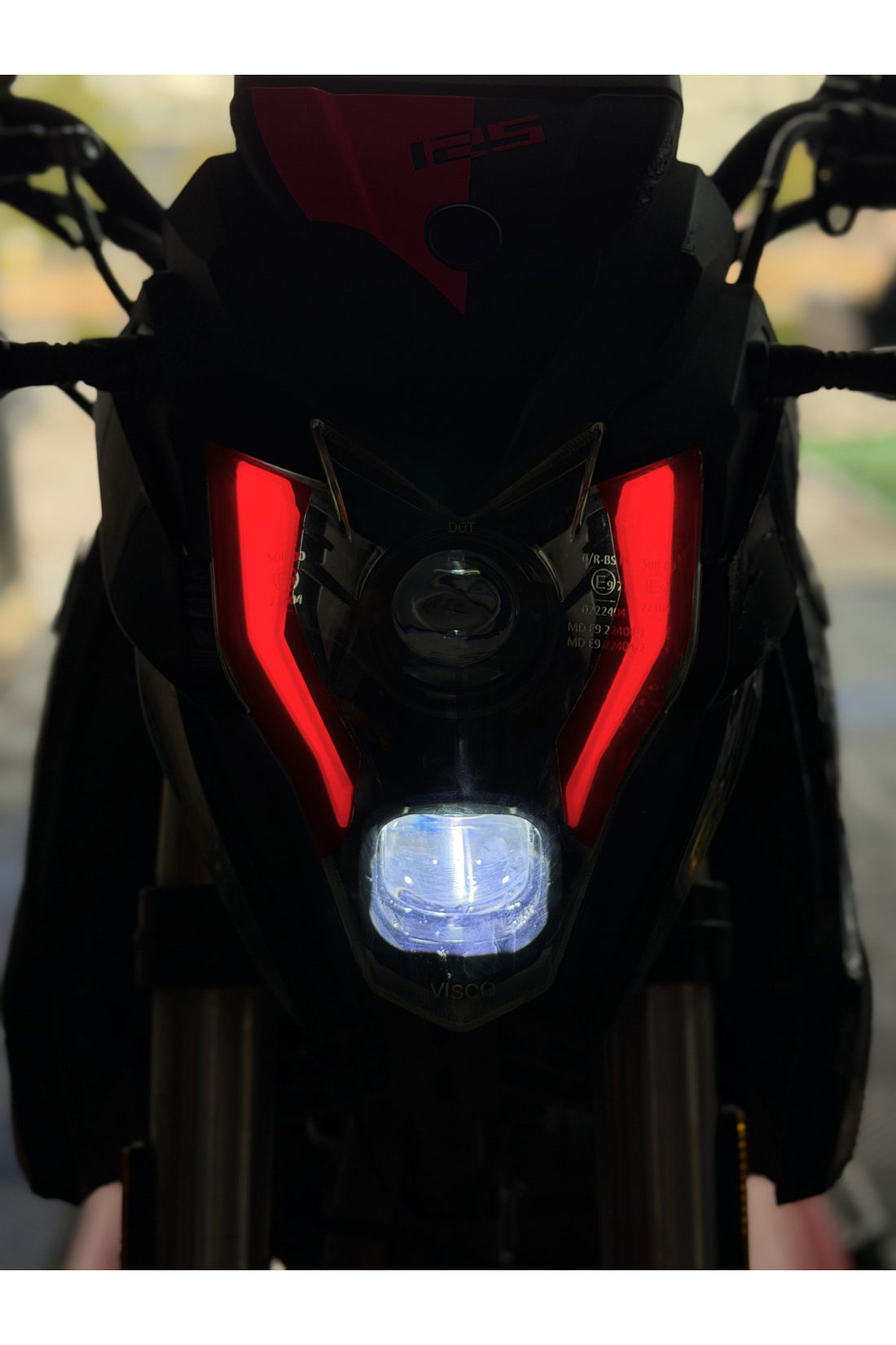Falcon S188 Salvador Motosiklet için Hazır Kesim Far Renklendirme Far Filmi Sticker (Sağ ve Sol )